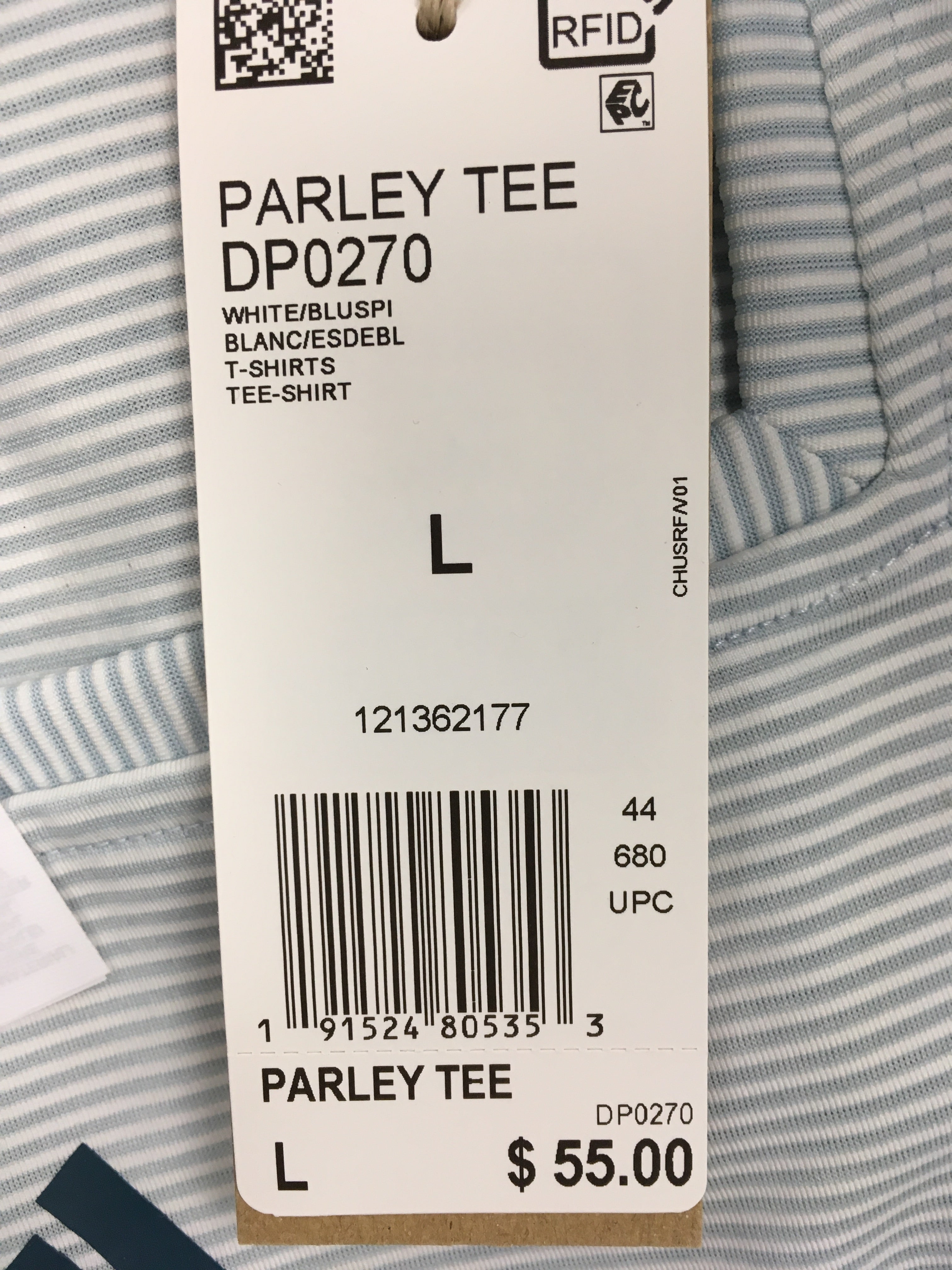 adidas Women's Parley Ocean Plastic T-Shirt - White & Blue (DP0270) | Eco-Friendly Athletic Top for Running, Yoga & Casual Wear