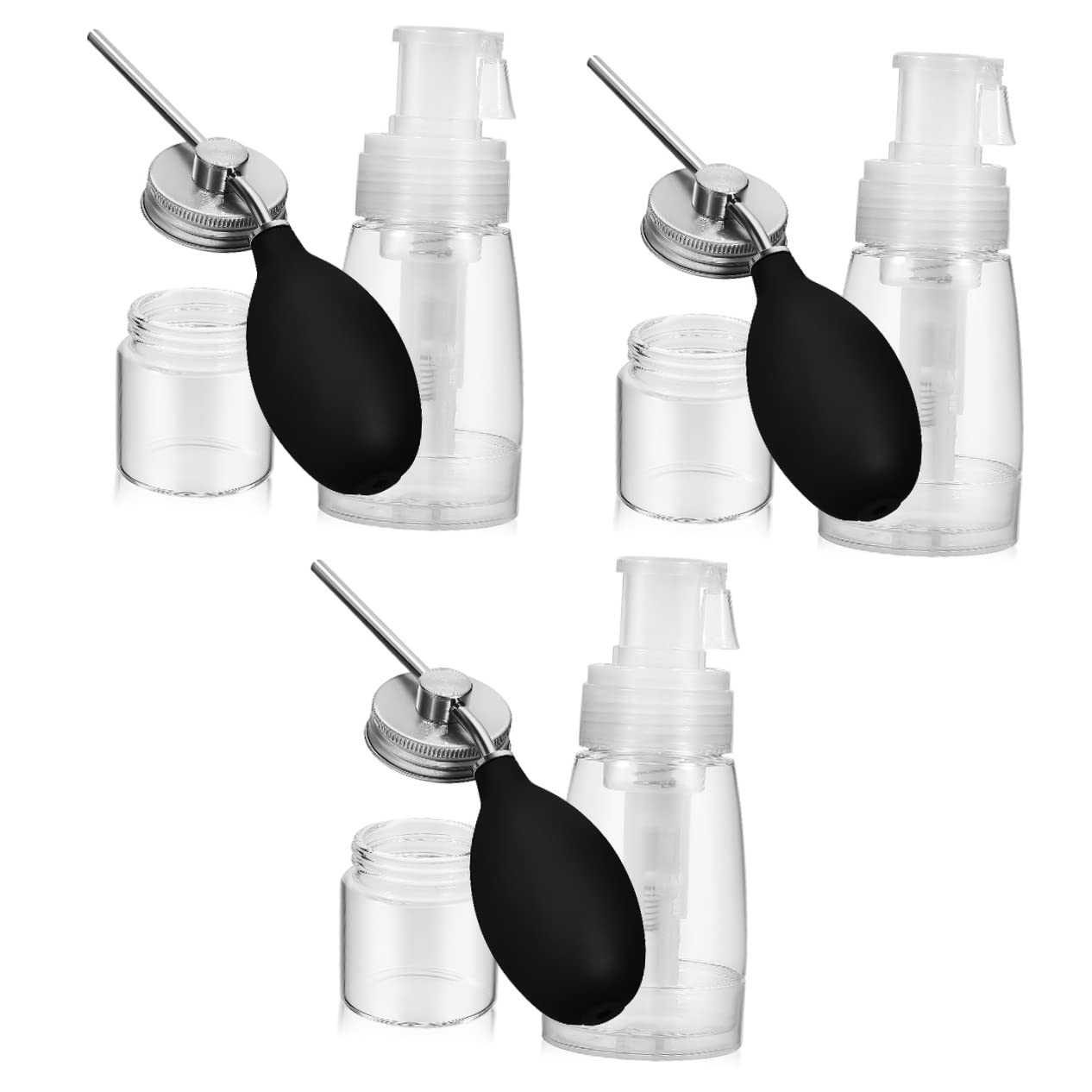 Minkissy 6-Piece Hair Dye & Oil Applicator Bottles - Powder Spray Bottles for Root Touch-Up, Hair Coloring & Styling | Perfect for Salon, Barber & DIY Home Hair Care
