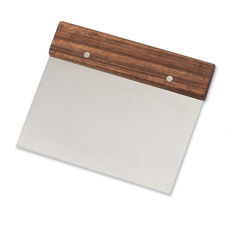 Browne 574269 Stainless Steel Dough Scraper - 5 x 7 Inch Baking Tool for Pastry, Bread & Pizza Dough - Perfect for Bakers, Home Cooks & Professional Kitchens