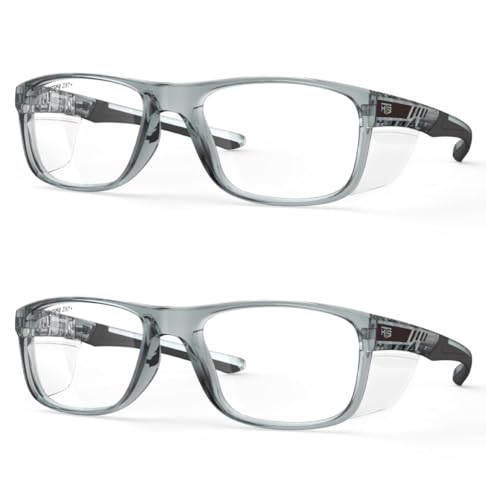 Clear Grey Frame 2 Pack
