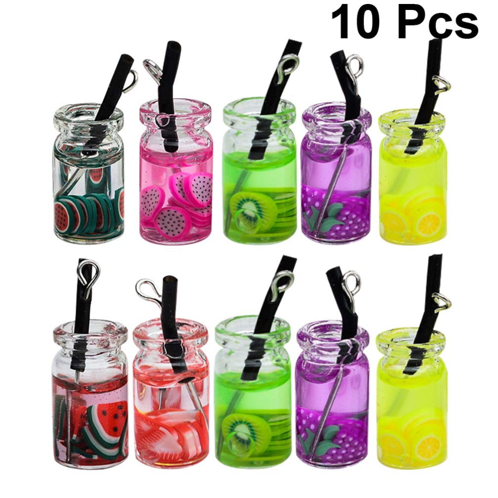 EXCEART Milk Tea Charms Pendant - Fun & Educational Jewelry for Kids to Boost Creativity & Learning | Perfect for Playtime, Dress-Up & Cognitive Development