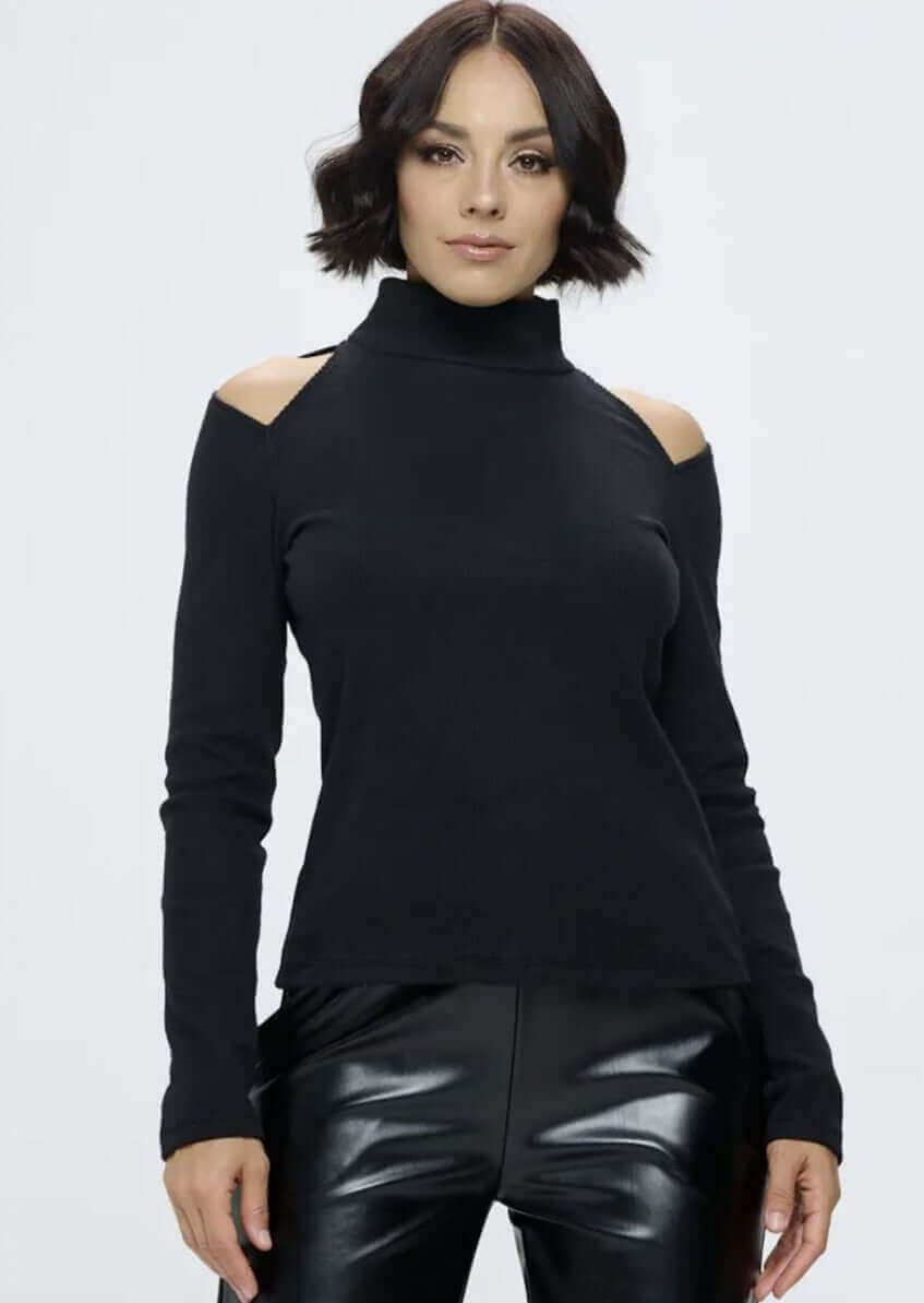 Elegant Cold Shoulder Sweater for Date Night - Women's Fashion Top | Perfect for Romantic Evenings, Dinner Dates & Special Occasions