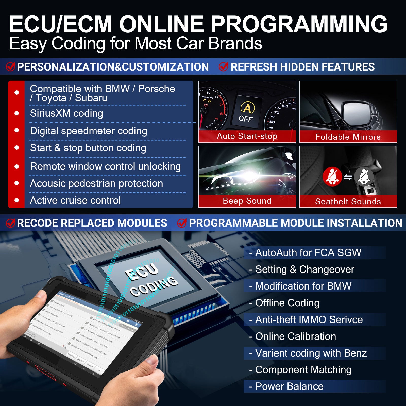 Launch X431 PAD V 2025 - Professional Automotive Diagnostic Scanner with Bi-Directional Control, J2534/DPDU/RP1210, CAN FD & DOIP Support | ECU Coding, Topology Mapping | Heavy Duty Trucks & EVs Compatible | 60+ Reset Functions | Ideal for Mechanics & Fleet Maintenance