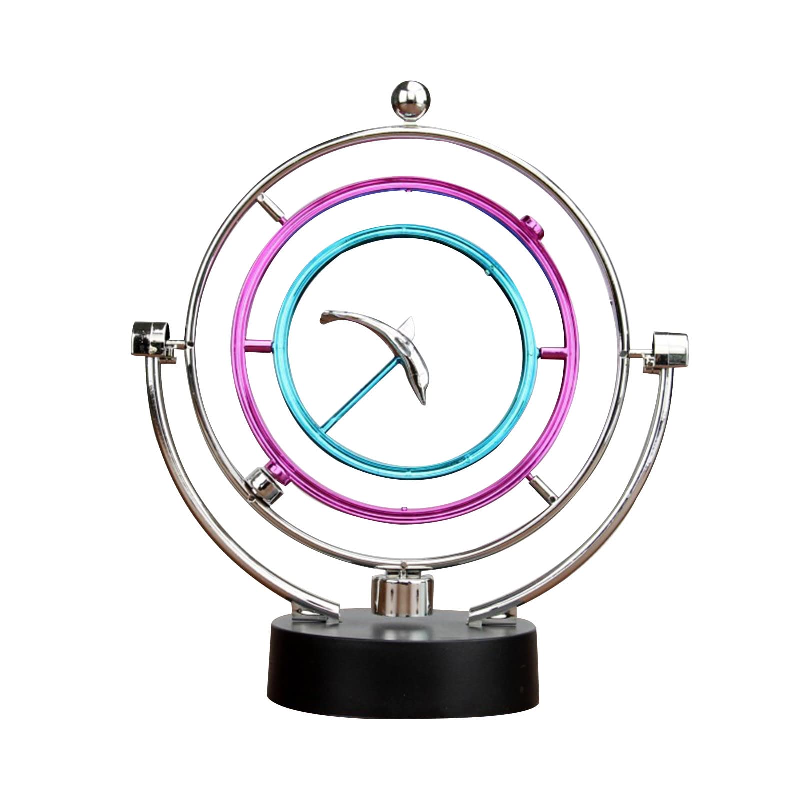 Celestial Perpetual Motion Desk Toy - Electronic Kinetic Art Space Decor for Home Office, Kids & Adults | Relaxing Desk Accessory for Stress Relief & Focus Enhancement | Perfect Gift for Teachers & Space Enthusiasts