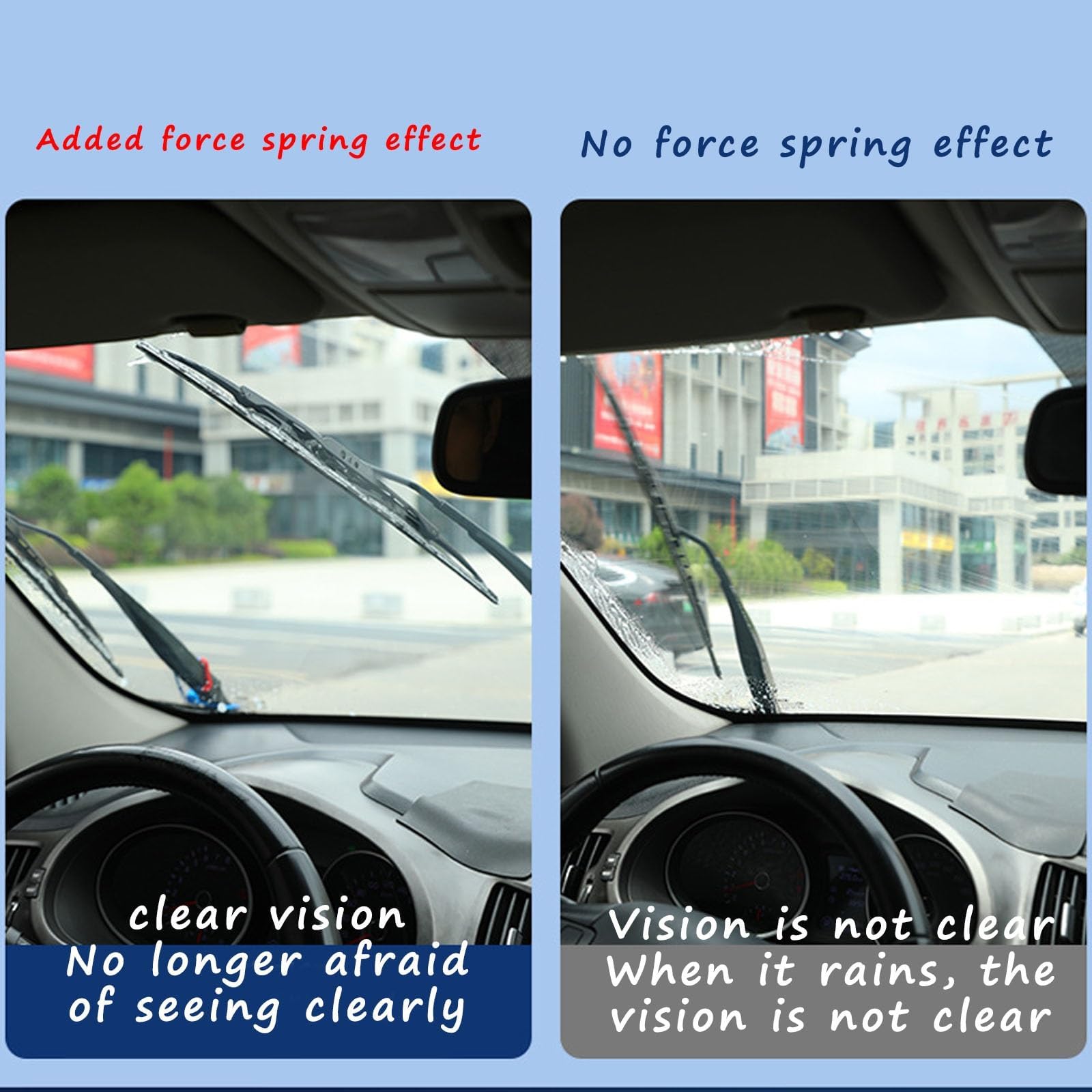 Premium Windshield Wiper Arm Pressure Spring Booster - Heavy Duty Wiper Arm Replacement for Trucks & 2025 New Cars - Enhanced Wiper Performance for Rain, Snow & Extreme Weather Driving