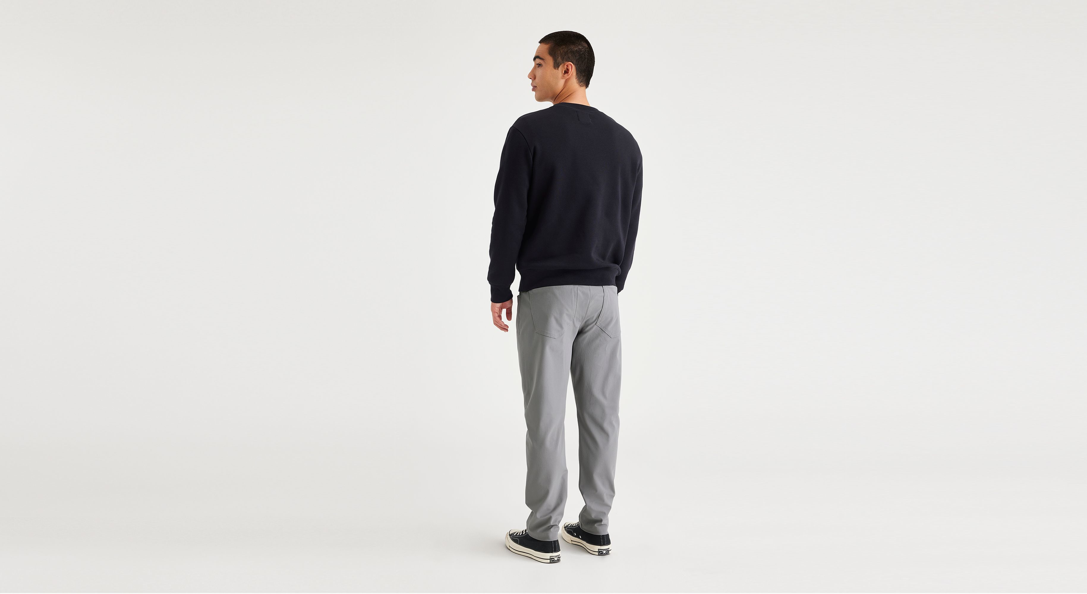 Go Pant Men's Slim Tapered Fit Pants with Airweave Technology - Comfortable Stretch Work Pants for Office, Travel & Casual Wear