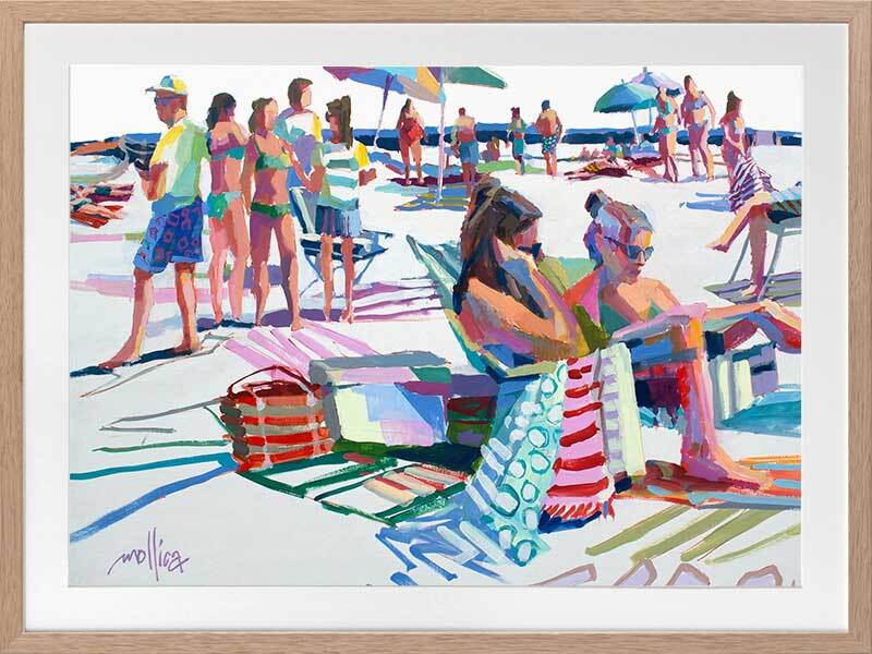 Beach Party Framed Art Print - Coastal Wall Decor for Living Room, Bedroom & Office - Perfect for Summer Home Decor & Beach House Style