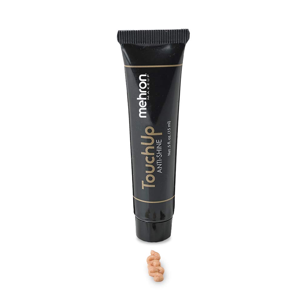 Mehron Makeup TouchUp Anti-Shine Gel - Matte Primer for Face Makeup | Oil Control & Pore Minimizing Finishing Gel (Medium Tint) | Perfect for Stage Performances, Photography & Longwear Makeup