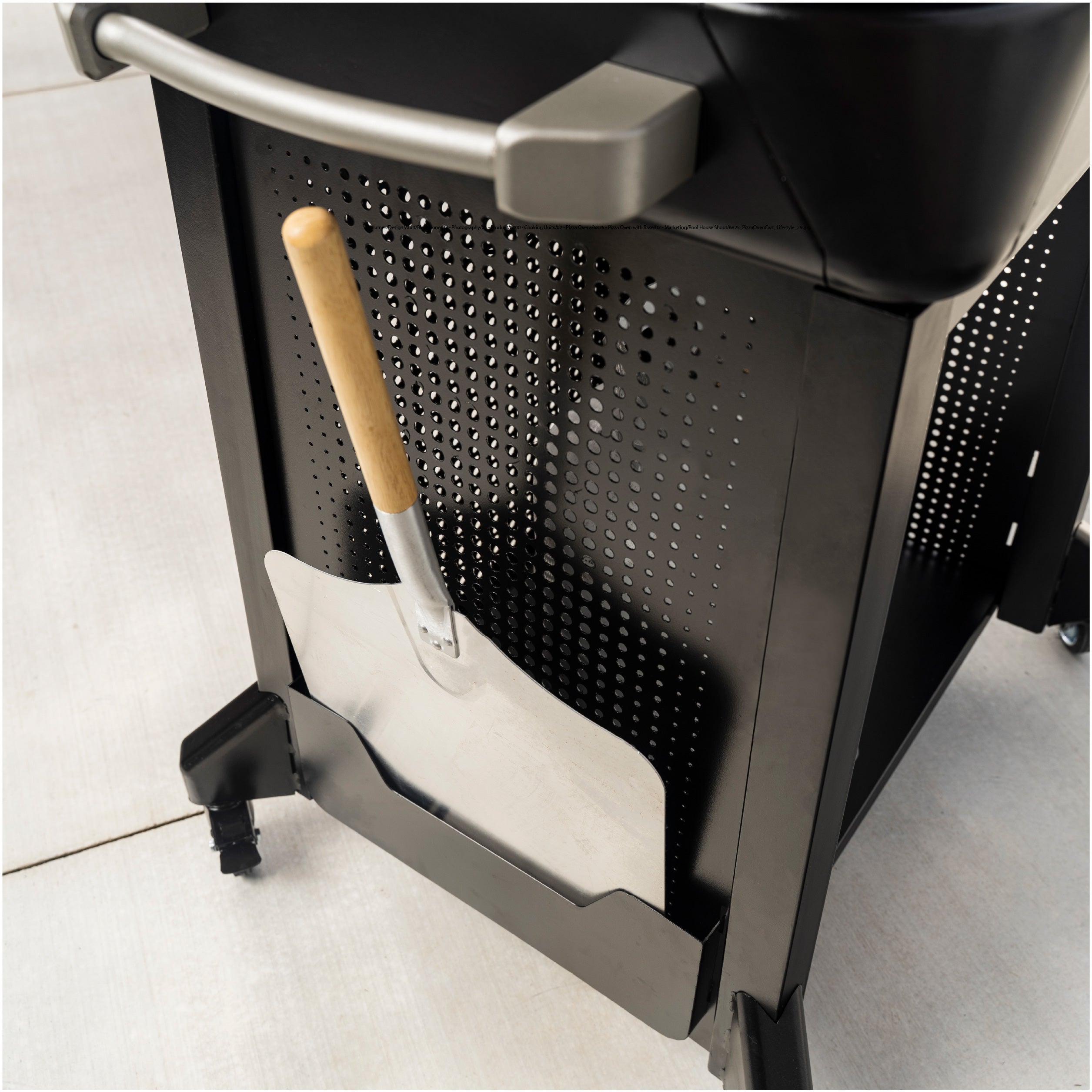 Portable Outdoor Pizza Oven with Stainless Steel Mobile Cart - Perfect for Backyard, Camping & Tailgating Parties