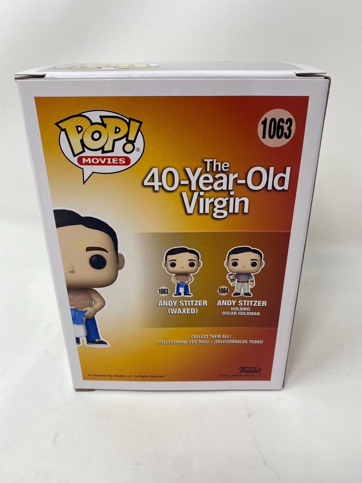 Authentic Judd Apatow Signed Funko Pop Andy Stitzer The 40 Year Old Virgin Collectible with Beckett COA - Perfect for Movie Memorabilia Collections and Pop Culture Displays