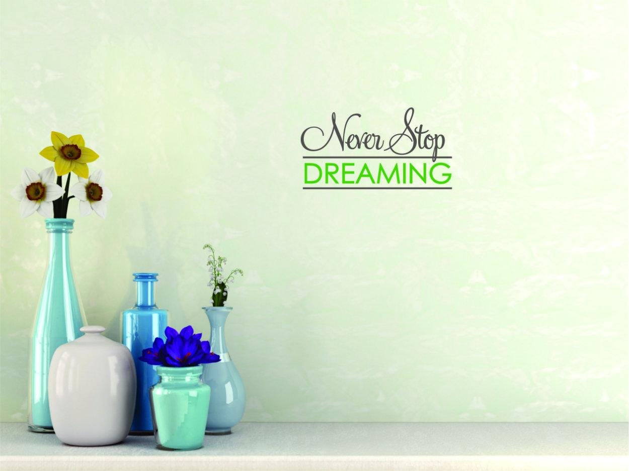 His & Hers Love Life Wedding Quote Wall Decal Sticker - 16x40 Inches Home Decor Art for Bedroom, Living Room & Nursery - Romantic Vinyl Wall Art for Couples