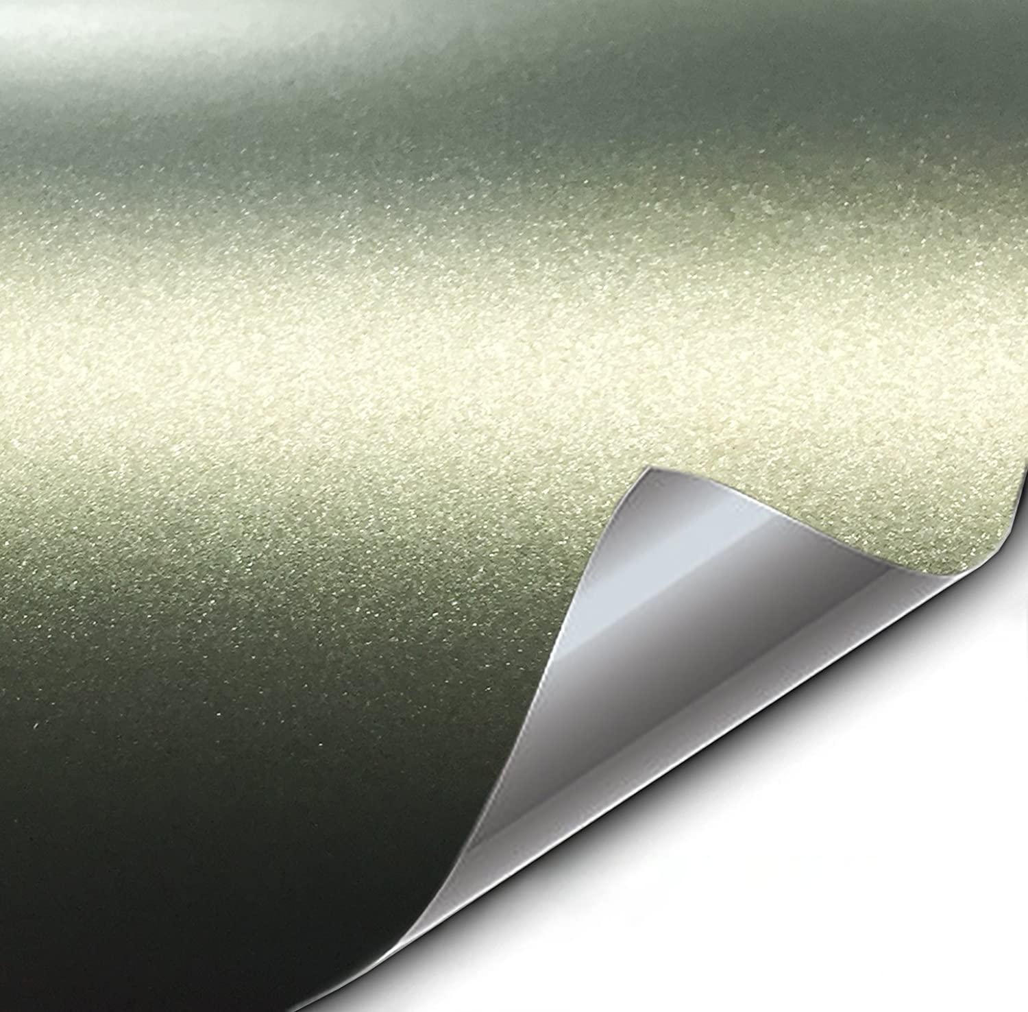 VViViD+ Matte Metallic Military Green (Ghost) Vinyl Wrap Roll - 15ft x 5ft Self-Adhesive Car Wrap Film for Vehicles, Motorcycles, Laptops - DIY Customization & Protection
