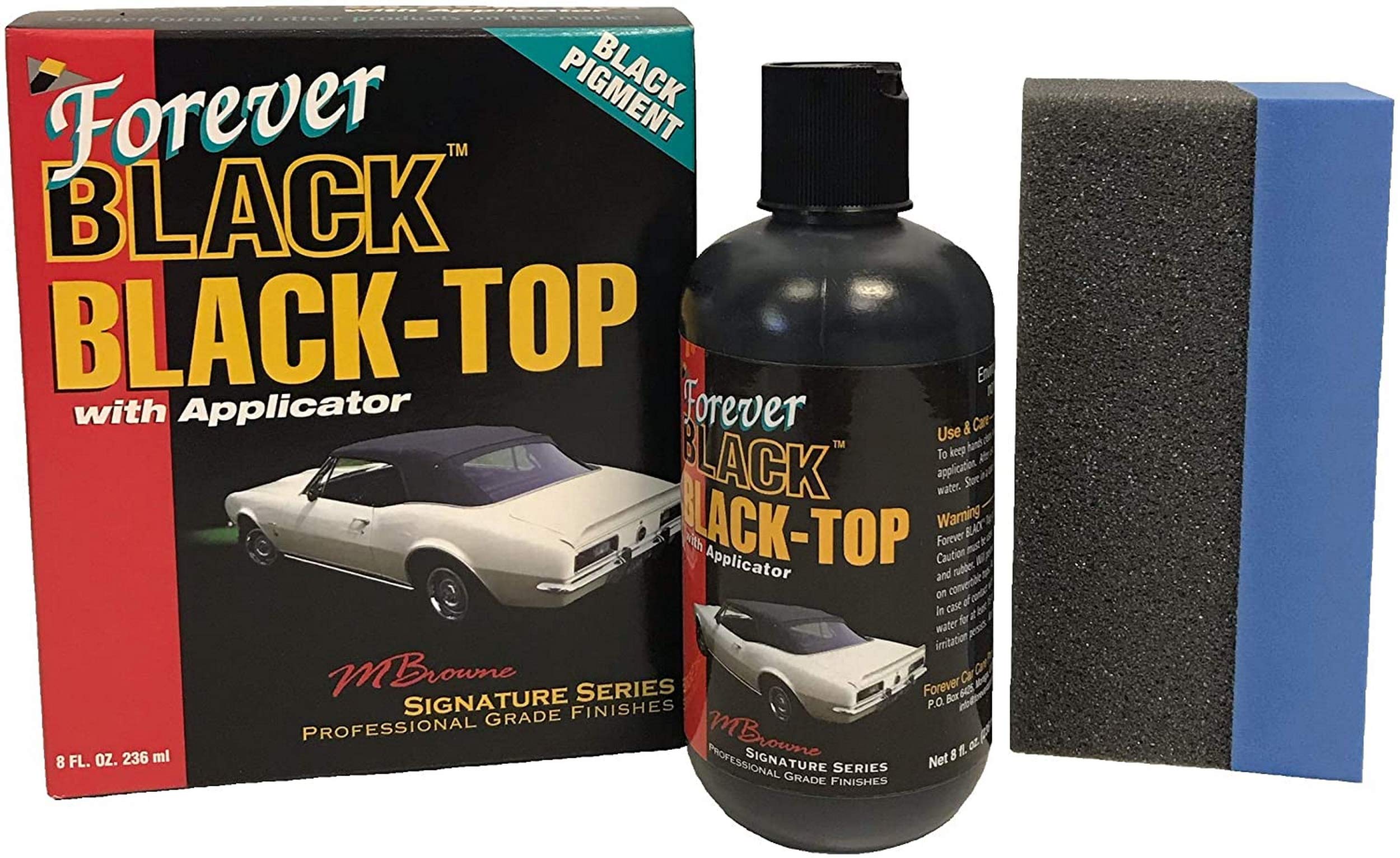 Forever Black - Premium Black Top Gel for Car Restoration | Restores Faded Trim & Plastic | Perfect for Car Detailing & Maintenance