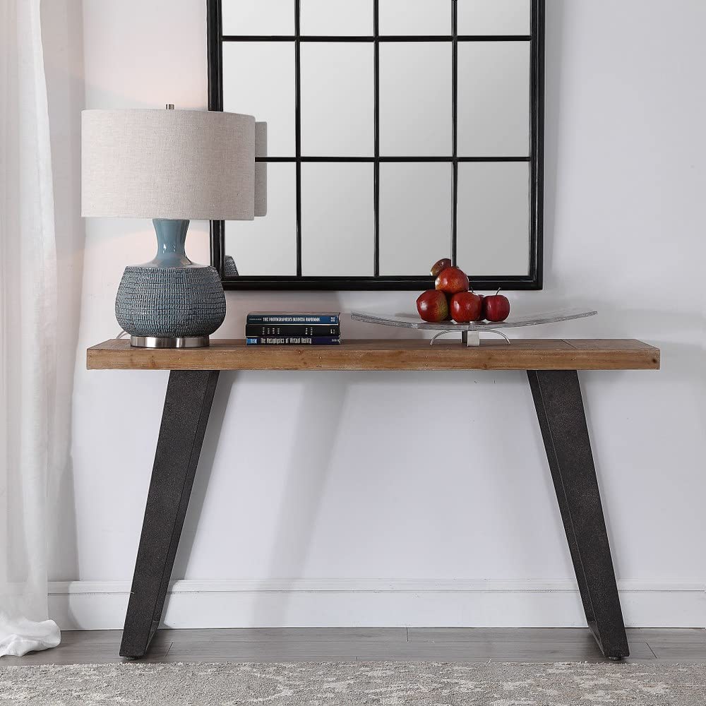 55 Inch Console Table - Modern Entryway Sofa Table with 55