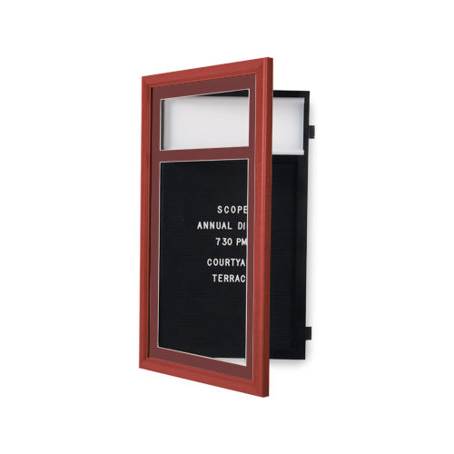 Designer Wood Framed Letter Board with Swing Open Frame - Customizable Message Board in 6 Sizes | Perfect for Home Decor, Office Signs, and Wedding Announcements