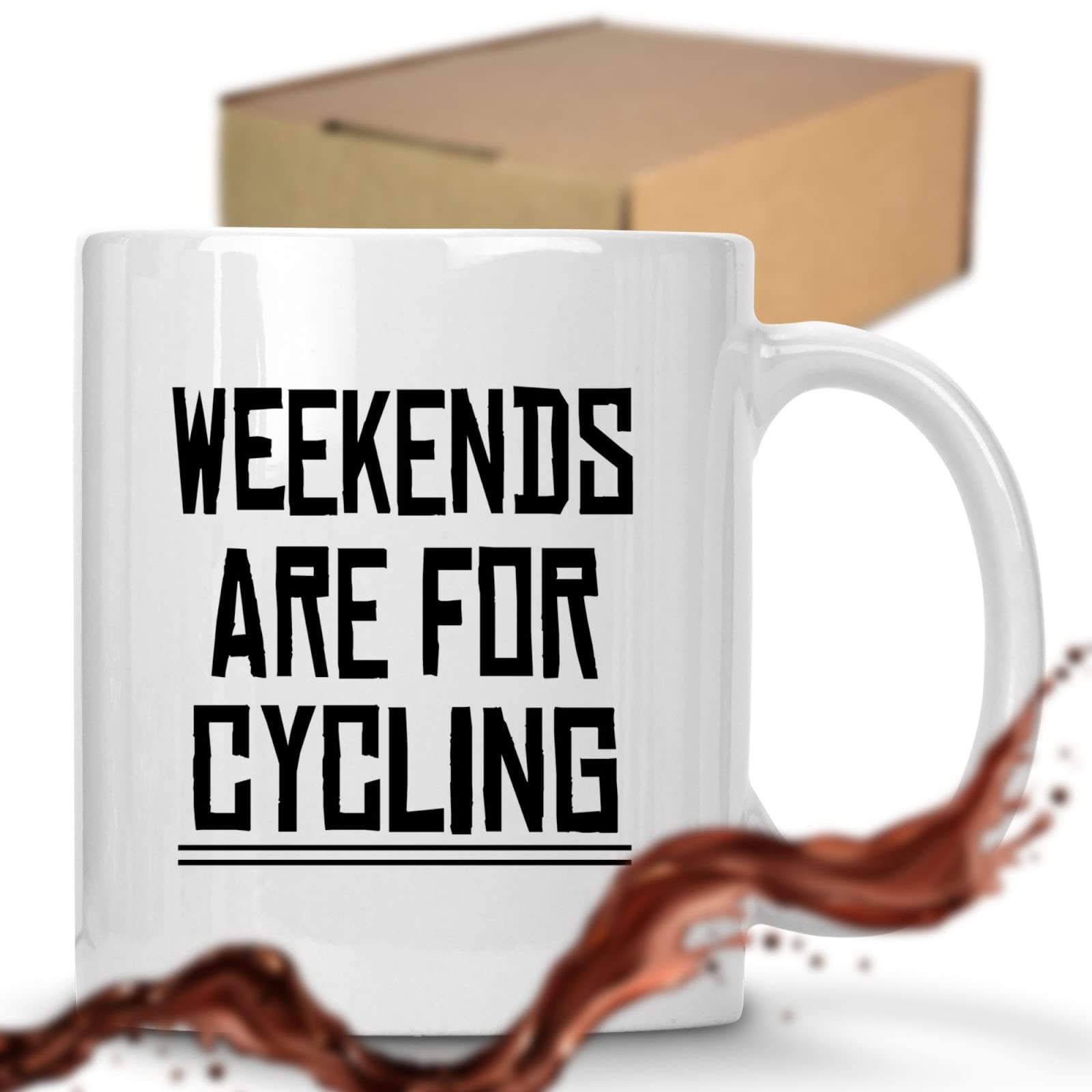 Funny Cycling Coffee Mug - Sarcastic Novelty Gift for Bike Lovers, Perfect for Holidays, Birthdays & Special Occasions - Great for Cyclists, Family, Coworkers, Dad & Mom - Ideal for Coffee Breaks, Office Use & Cycling Enthusiasts