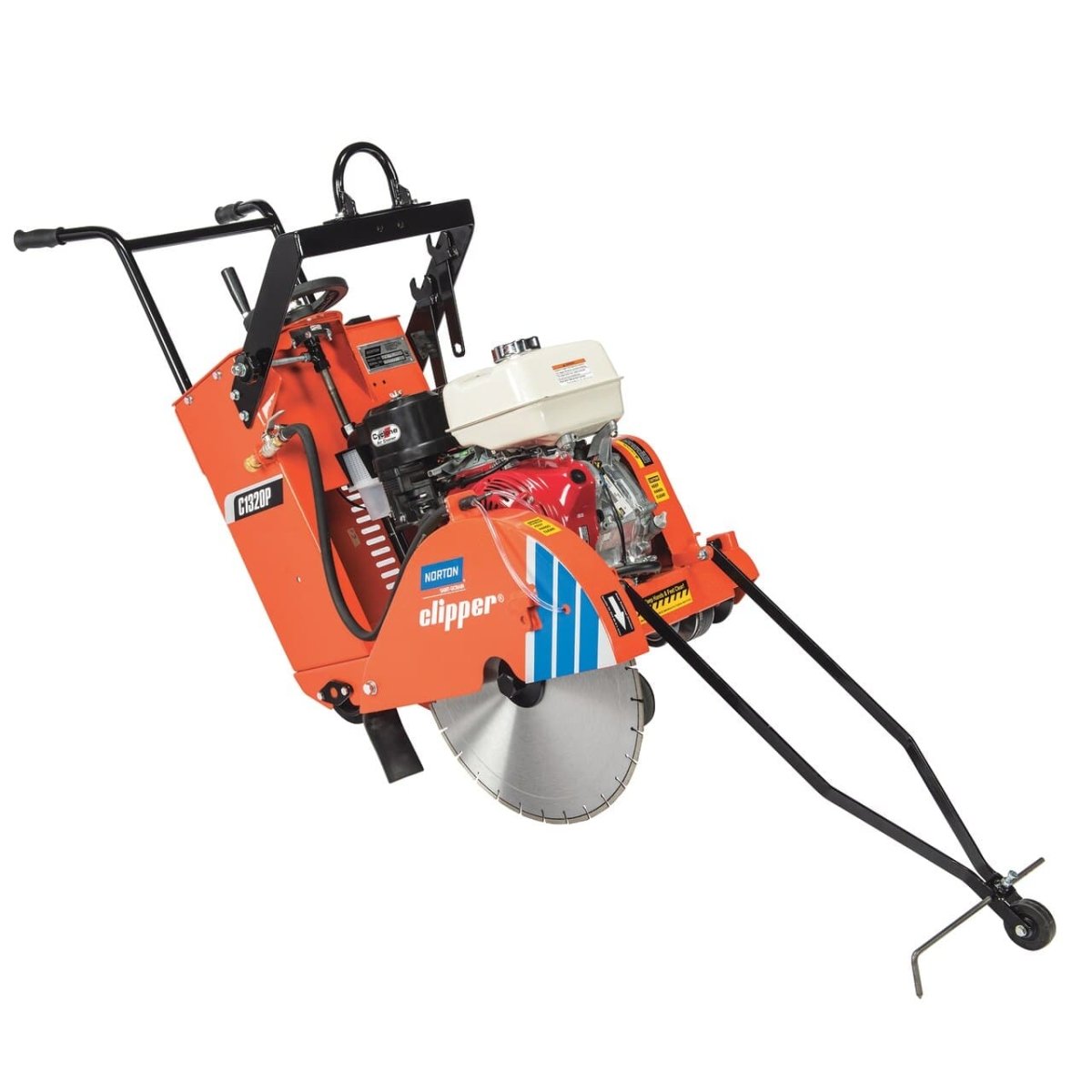 Clipper C1320P Small Push Walk Behind Gas Saw - Perfect for Landscaping, Lawn Care & DIY Projects