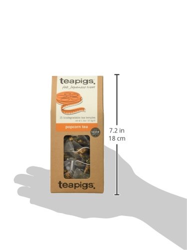 Teapigs Popcorn Herbal Tea Bags - 6 Packs of 15 Whole Leaf Tea Bags | Caffeine-Free, Natural Ingredients | Perfect for Relaxation, Afternoon Tea & Gifts