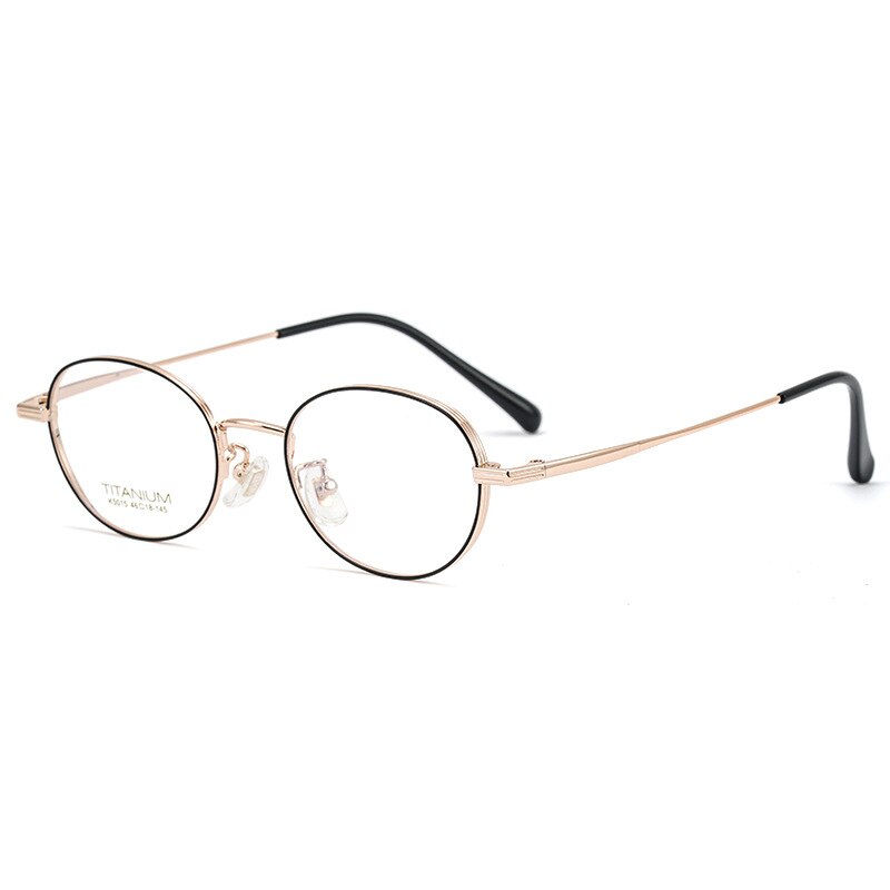 Bclear Unisex Titanium Eyeglasses - Lightweight Full Rim Small Frame BSF5015 for Reading, Work & Everyday Wear