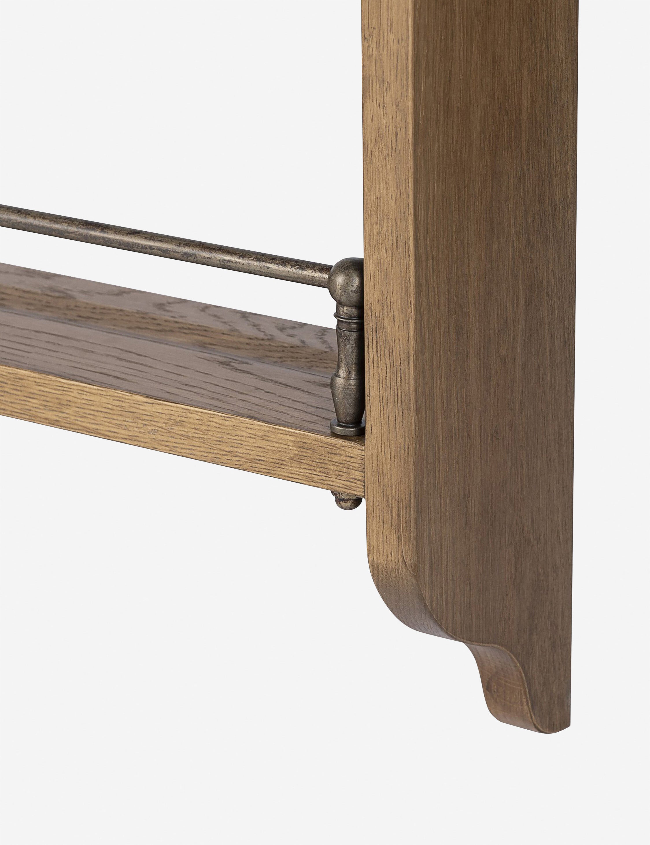 Faria Plate Rack by Amber Lewis x Four Hands - Premium Wooden Wall Mounted Plate Display Shelf for Kitchen Dining Room Decor - Perfect for Organizing Dishes, Showcasing Collections & Stylish Home Storage