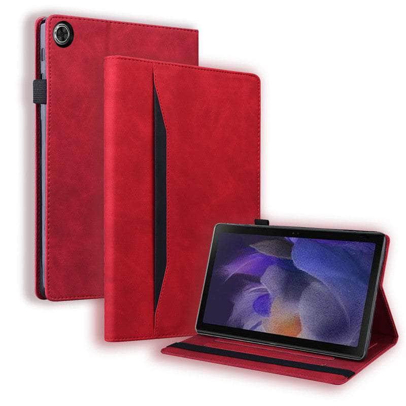 Premium Leather Business Wallet Flip Case for Samsung Galaxy Tab A8 10.5 (2022) - Perfect for Office, Travel & Daily Protection