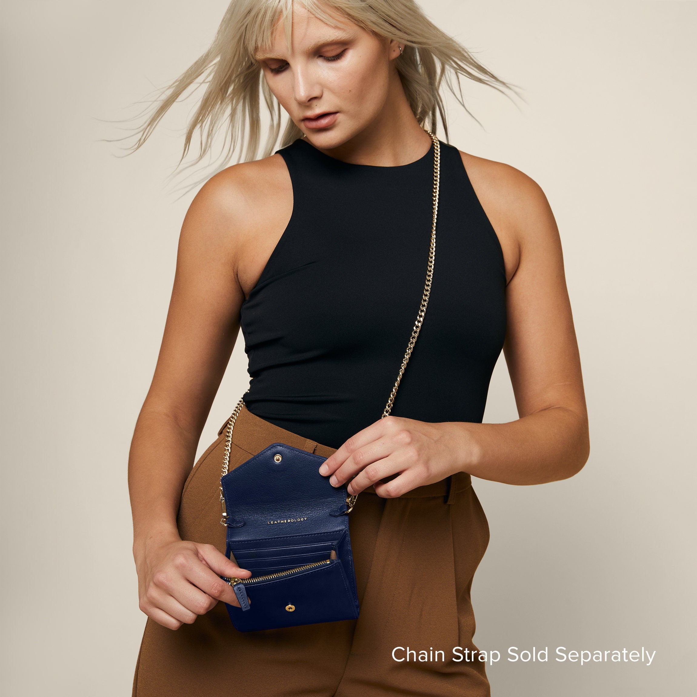 Haven Compact Wallet for Men & Women - Slim RFID Blocking Minimalist Wallet - Navy Blue - Perfect for Travel, Everyday Use & Gift Giving