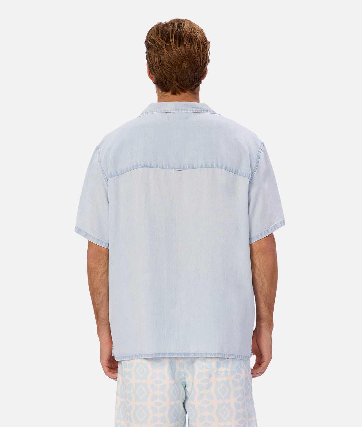 The Austin Short Sleeve Shirt - Premium Washed Chambray Casual Button Down Shirt for Men | Perfect for Summer Outfits, Beach Wear & Casual Office Style