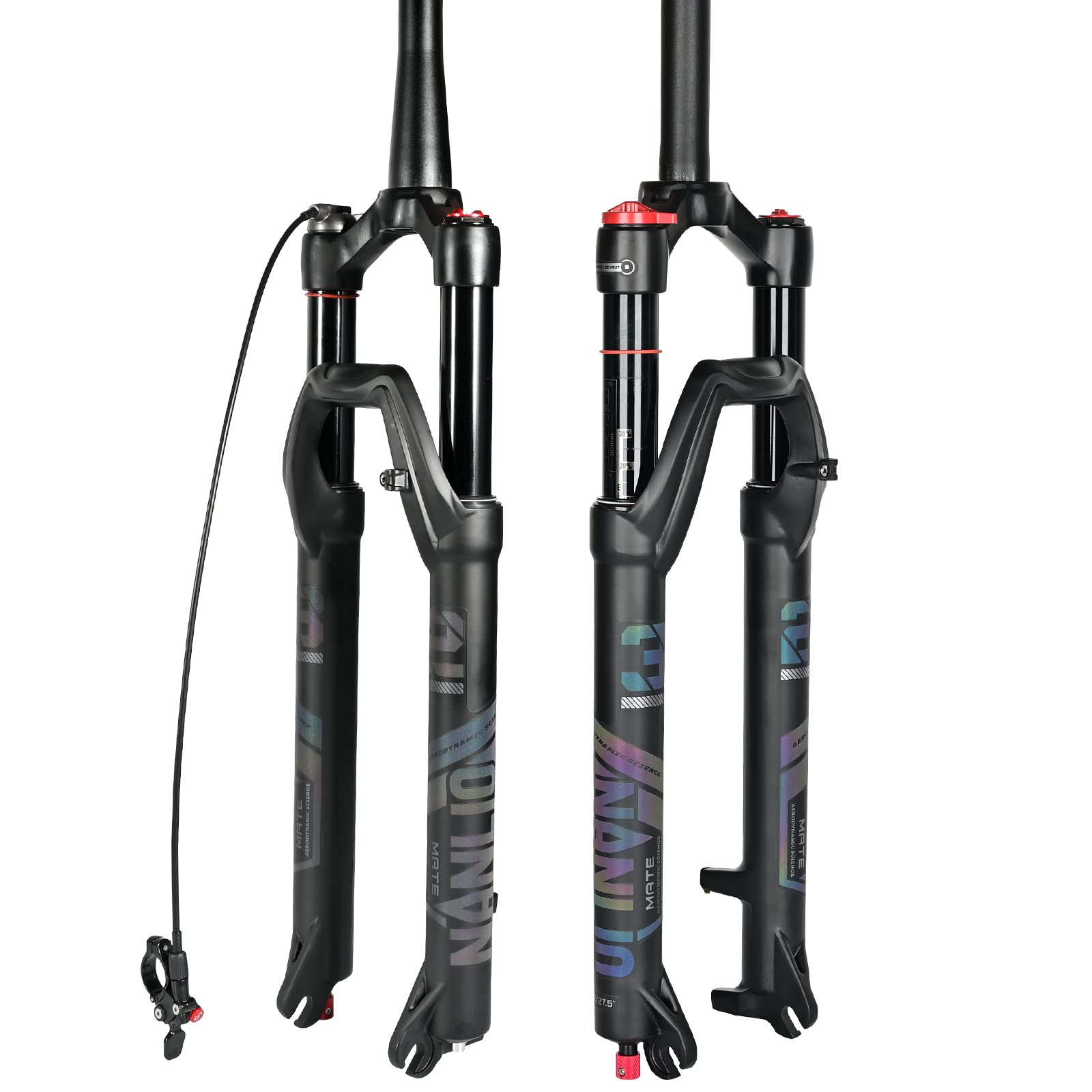 **Mate Bicycle Suspension Forks – 26/27.5/29 Inch Oil & Air MTB Fork – Rebound Adjustment – 120mm Travel – Perfect for Trail Riding & Downhill Mountain Biking**