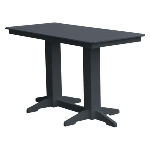 Eco-Friendly Recycled Plastic Bar Table - Durable Outdoor & Indoor Pub Height Table for Patio, Deck, or Home Bar - Sustainable Furniture for Entertaining