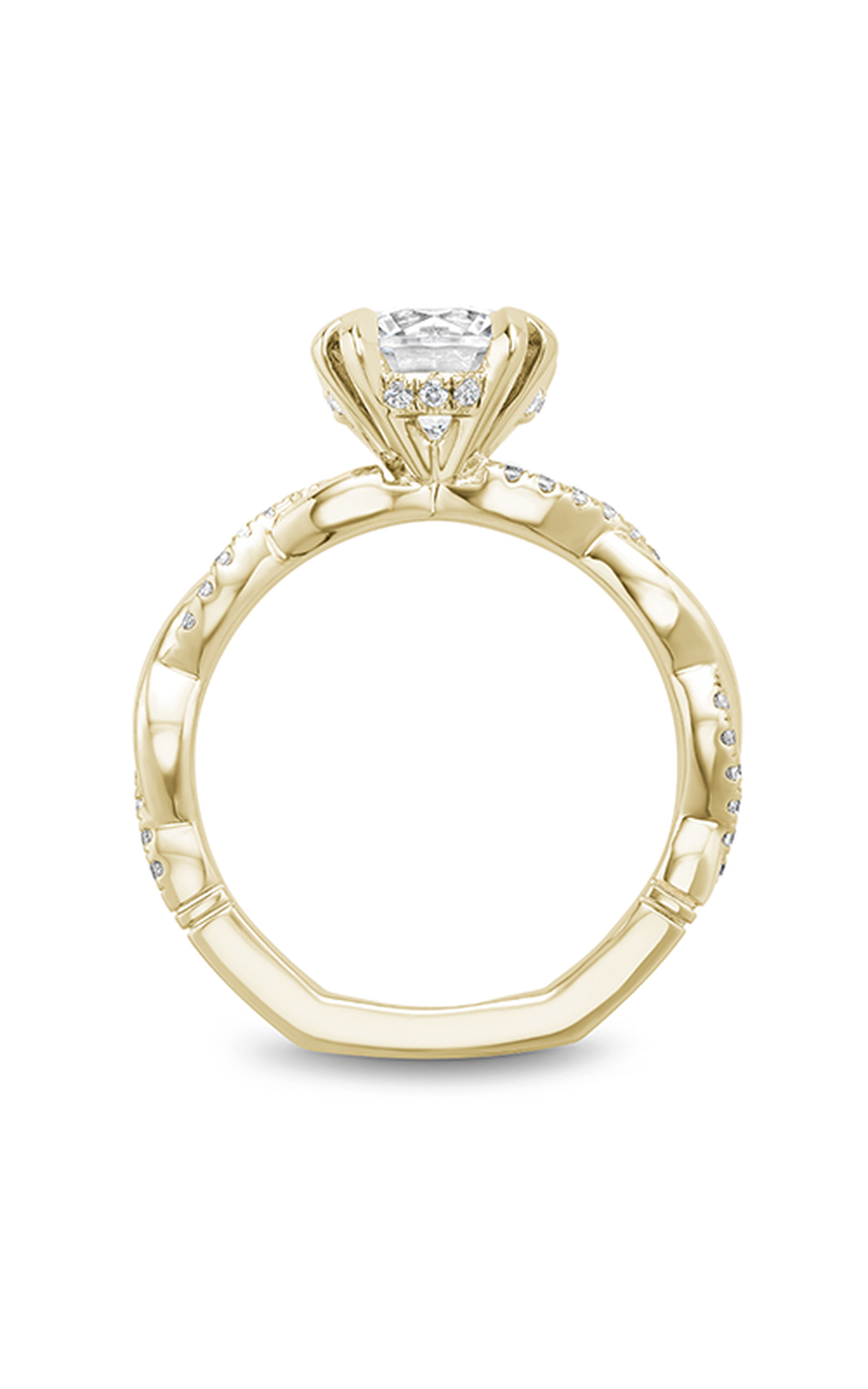 Noam Carver Atelier A048 01YA Diamond Engagement Ring - Elegant Solitaire Wedding Band for Women, Perfect Proposal Gift & Anniversary Jewelry