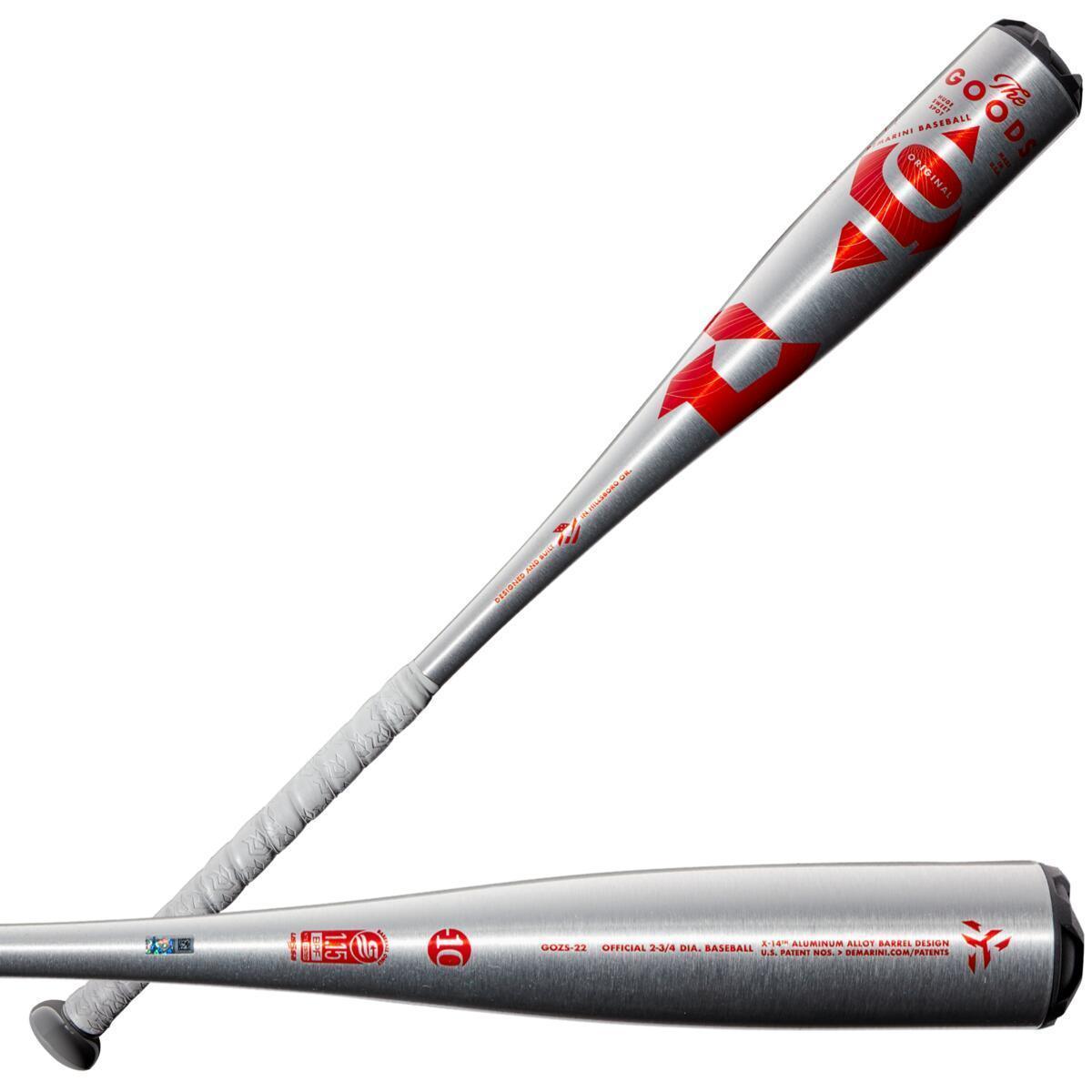 2022 DeMarini The Goods One Piece (10) USSSA Baseball Bat - WTDXGOZ 22 | High Performance Youth & Adult Baseball Bat for Competitive Games & Training | Perfect for Tournaments, Practice & League Play