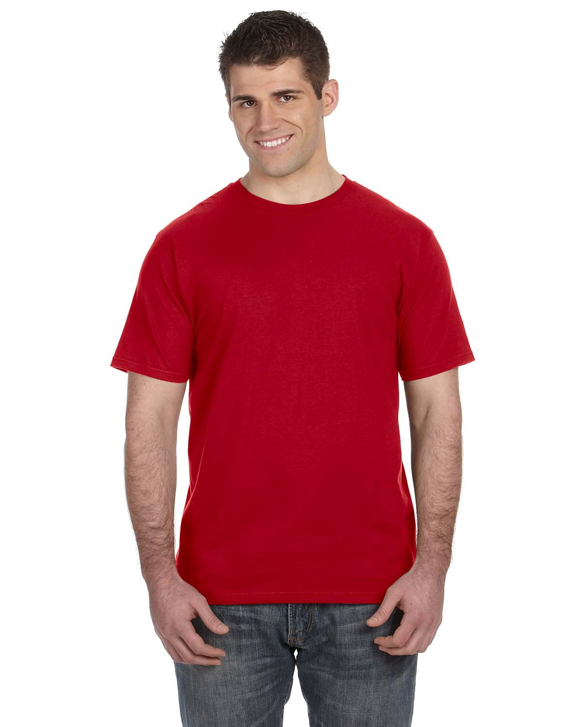Anvil Lightweight Men's T-Shirt (980) - Red | Soft Cotton Casual Tee for Everyday Wear, Gym & Outdoor Activities