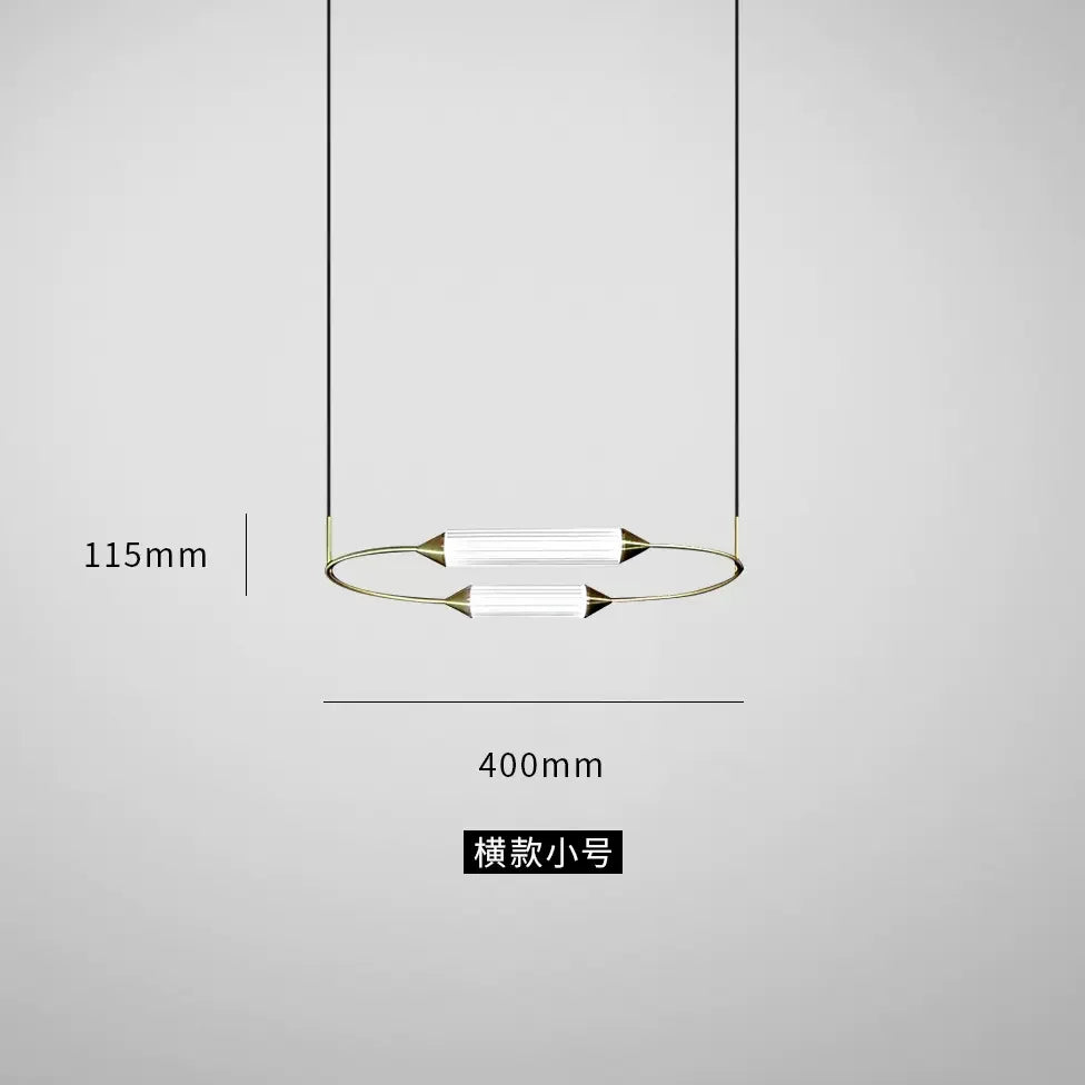 Minimalist Modern Pendant Light Fixture - Sleek Rodio Design for Kitchen Island, Dining Room & Bedroom Lighting Decor
