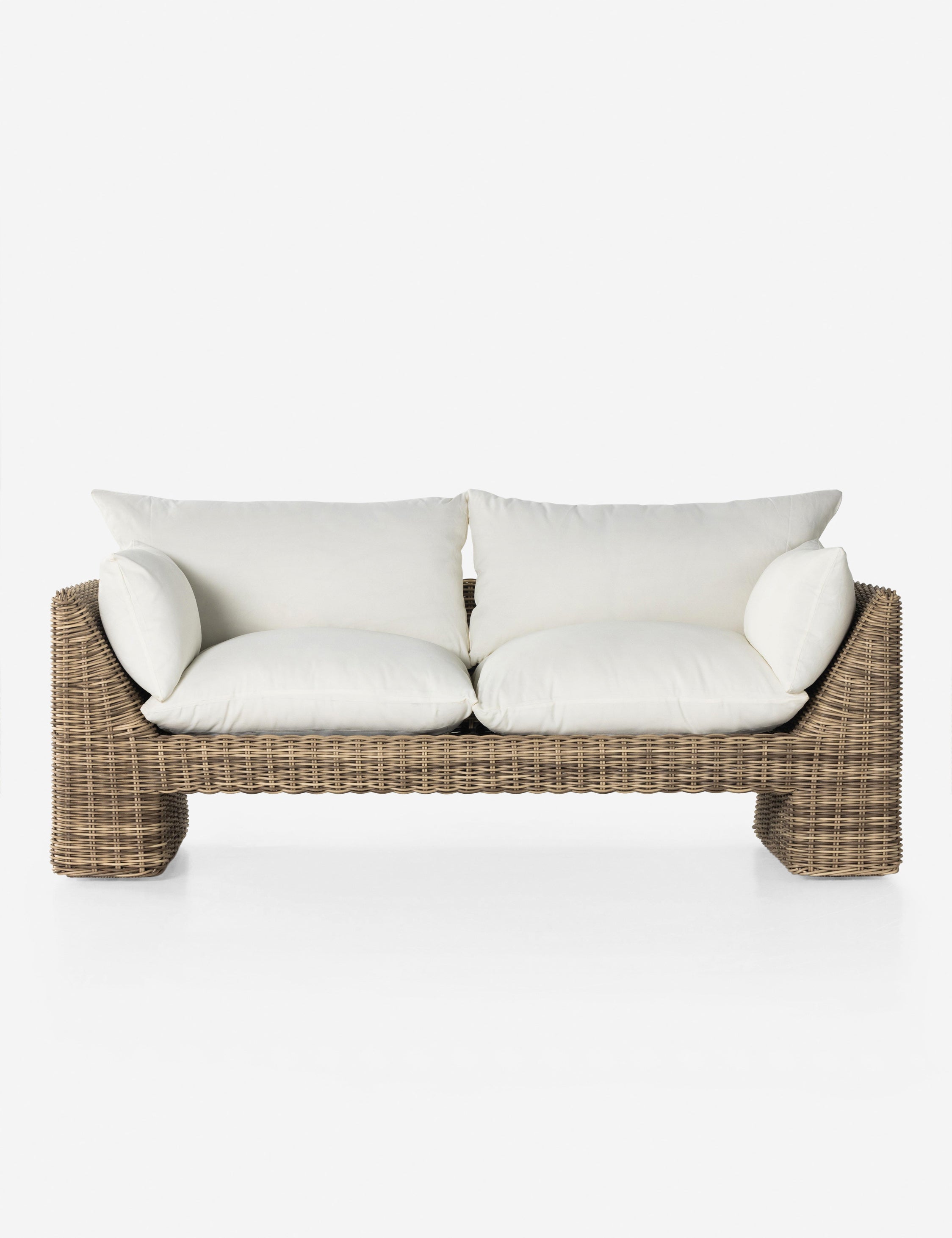 Comfortable Gable Indoor Outdoor Sofa - Perfect for Patio, Garden, and Living Room Relaxation