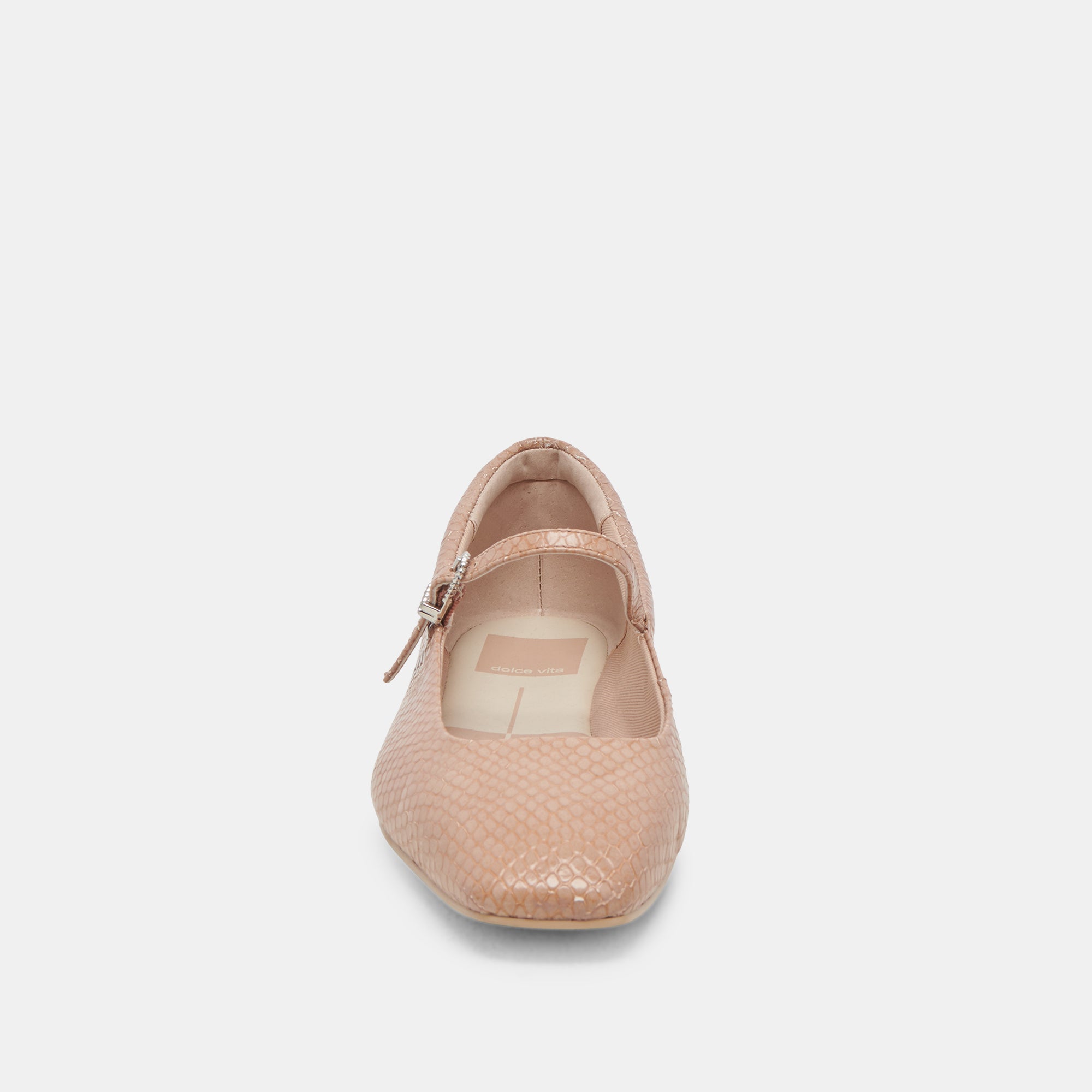 REYES Women's Ballet Flats - Toffee Snake Embossed Leather Loafers for Comfort & Style | Perfect for Office, Casual Wear & Travel