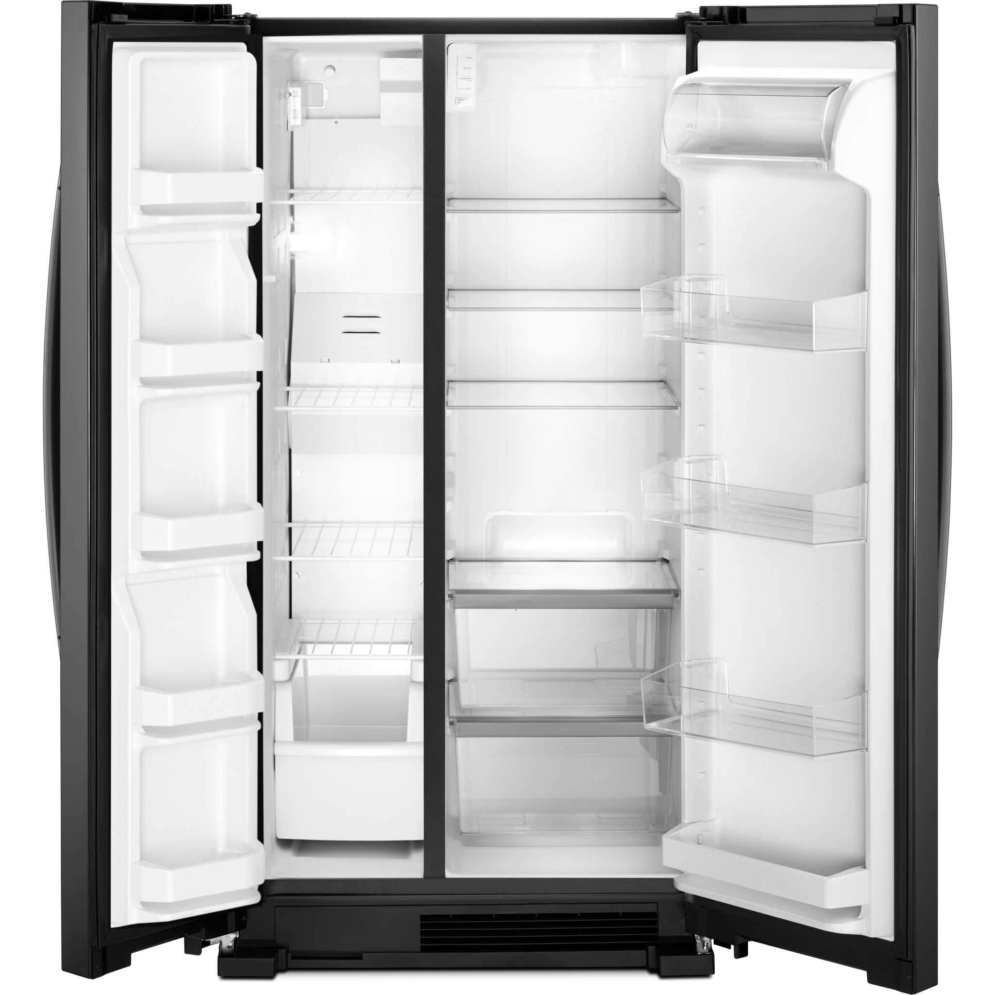 Whirlpool WRS312SNHB 36-Inch Side by Side Refrigerator - Black Stainless Steel - Energy Star Certified - Perfect for Kitchens & Open Floor Plans