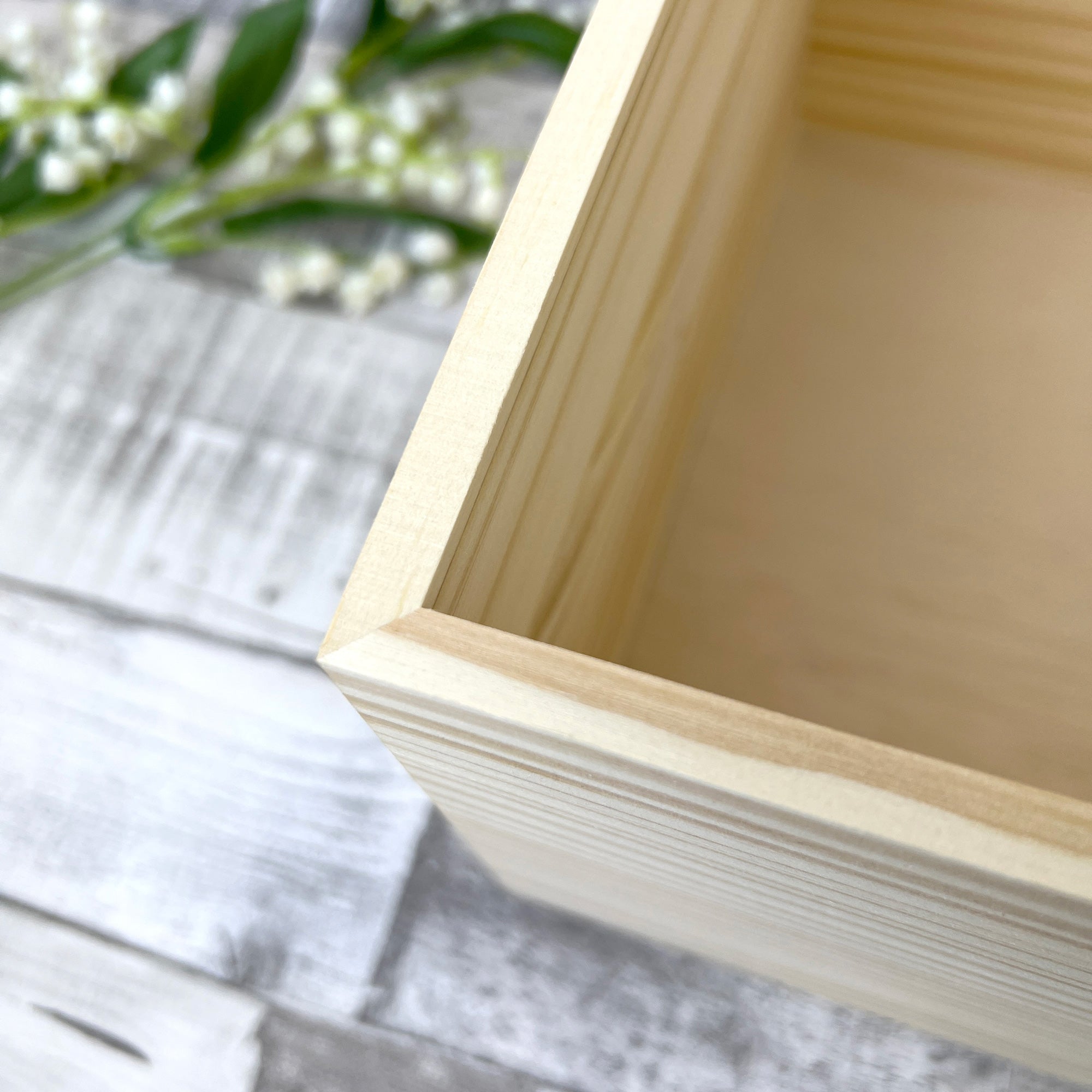 Personalized Memorial Photo Keepsake Box - 5 Sizes (16cm, 20cm, 26cm, 30cm, 36cm) for Cherished Memories - Perfect for Funeral, Memorial Service & Family Heirloom Preservation