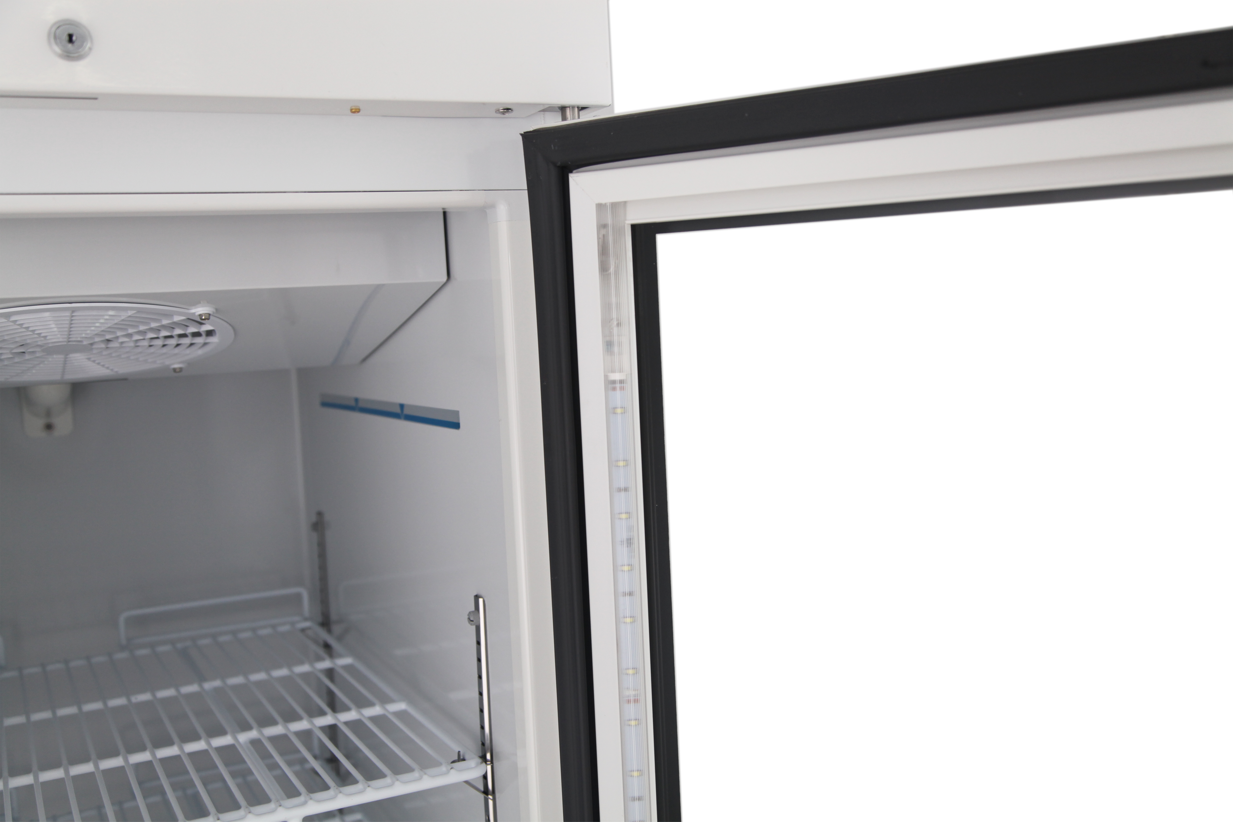 23 Cu. Ft. High Performance Glass Door Upright Refrigerator - Energy Efficient Stainless Steel Commercial Fridge for Restaurants, Bars, and Home Kitchens