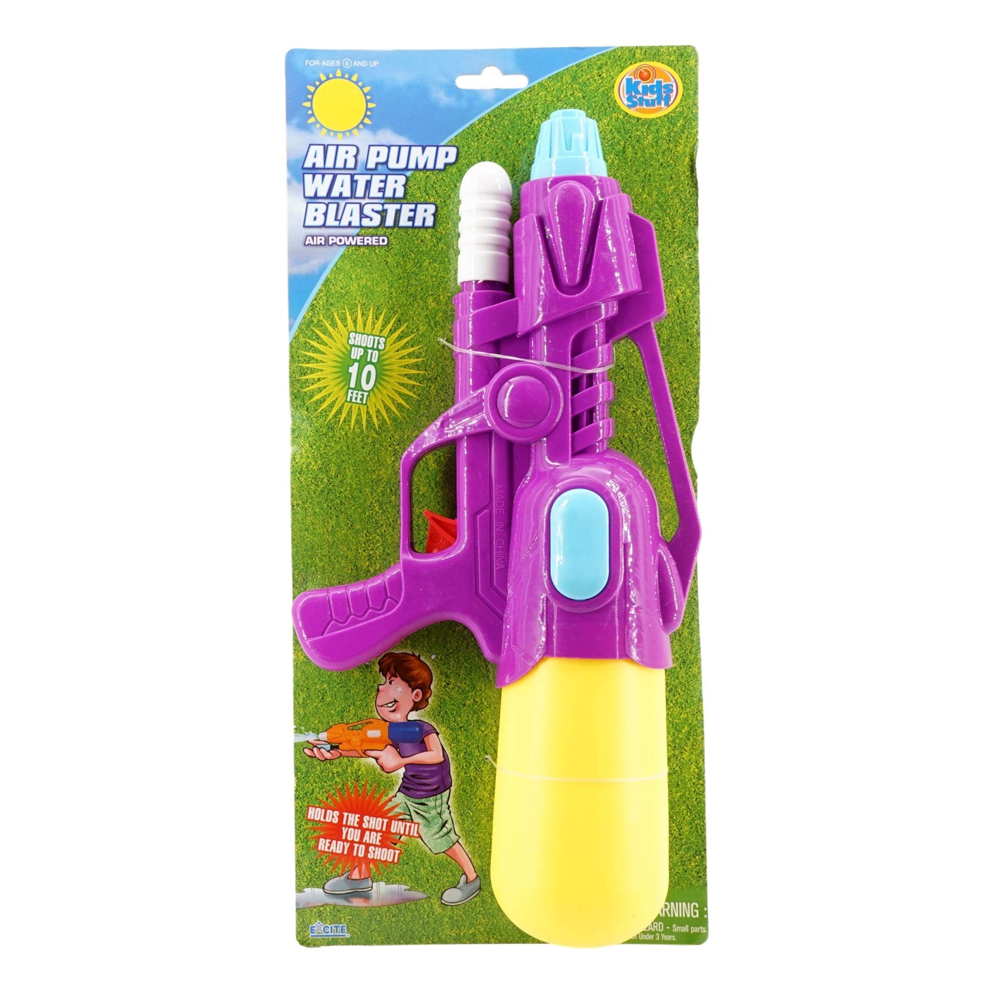 Air Pump Water Blaster (2 Pack, 14.5 inch) - High Capacity Air Powered Squirt Gun for Kids & Adults - Perfect for Backyard Water Fights, Pool Parties & Summer Outdoor Games