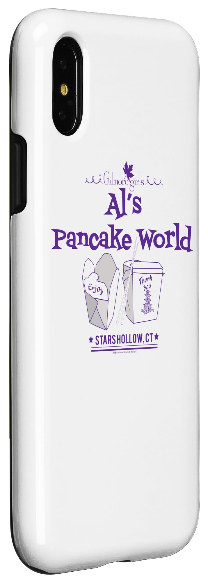 iPhone X/XS Gilmore Girls Al's Pancake World Protective Case - Durable Phone Cover for Fans, Perfect Gift for TV Show Lovers - Use at Home, Work, or Travel