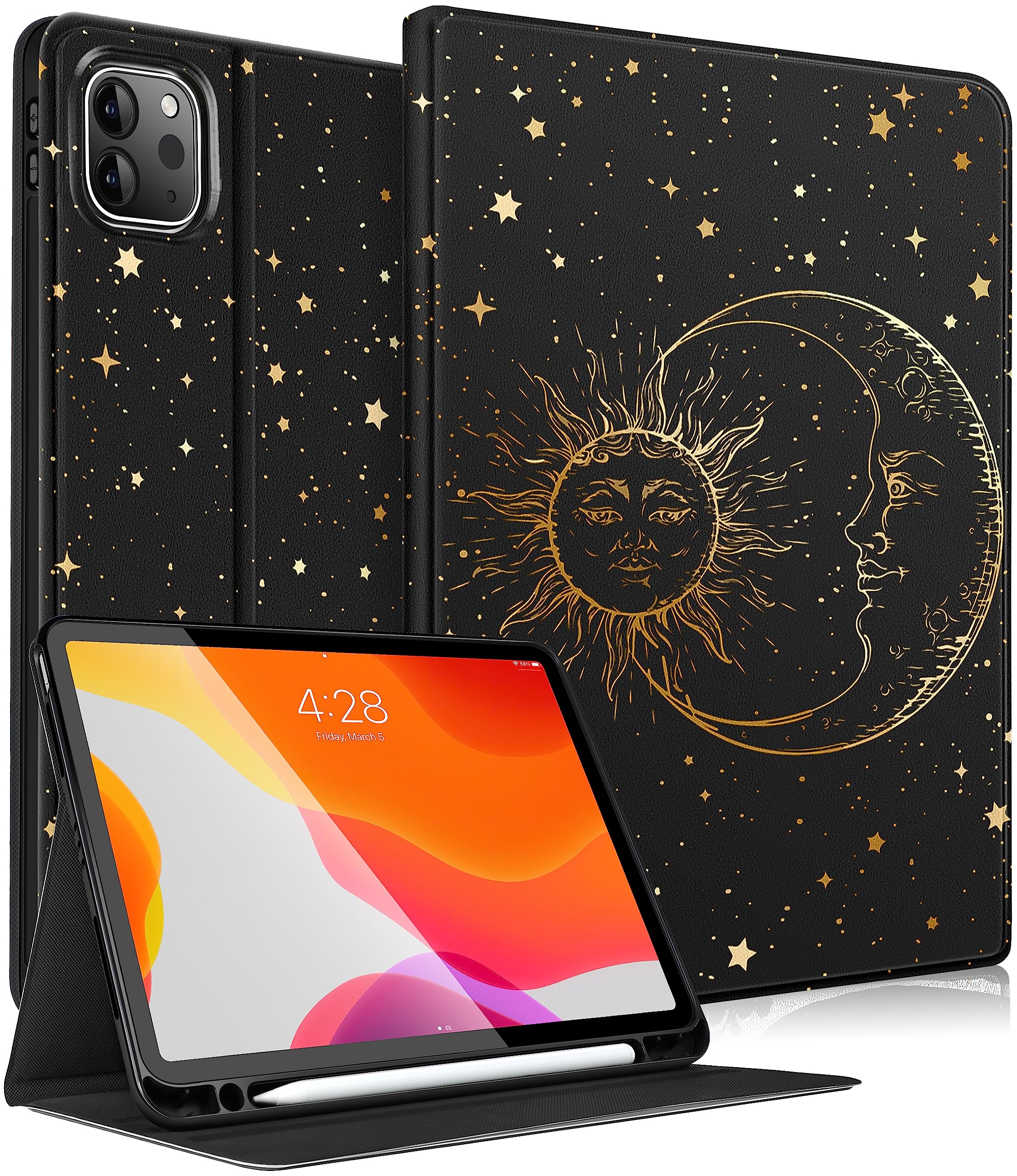 Stylish iPad Air 11 Case (M2/M3) & iPad Pro 11 Cover - Compatible with iPad Air 5th/4th Gen 10.9