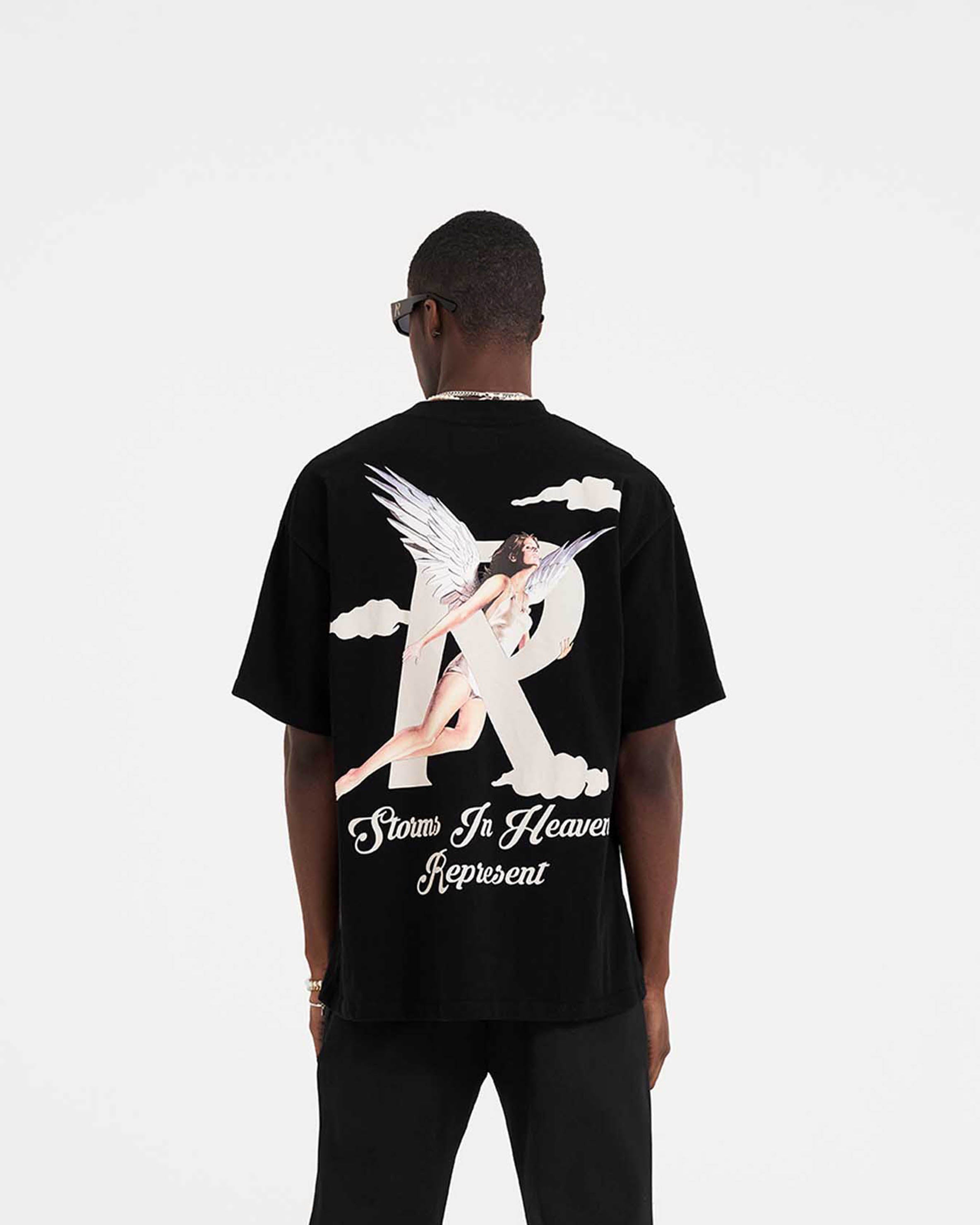 Storms In Heaven Graphic T-Shirt for Men & Women - Soft Cotton Black Tee - Casual Streetwear for Concerts, Outings & Everyday Wear