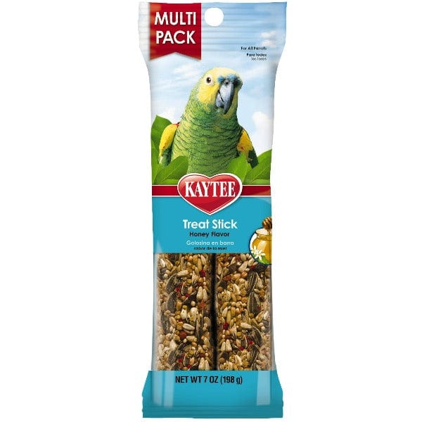 Kaytee Honey Flavor Parrot Treat Stick - Healthy Bird Snack for Cockatiels, Parakeets & Lovebirds - Perfect for Training, Rewards & Cage Enrichment