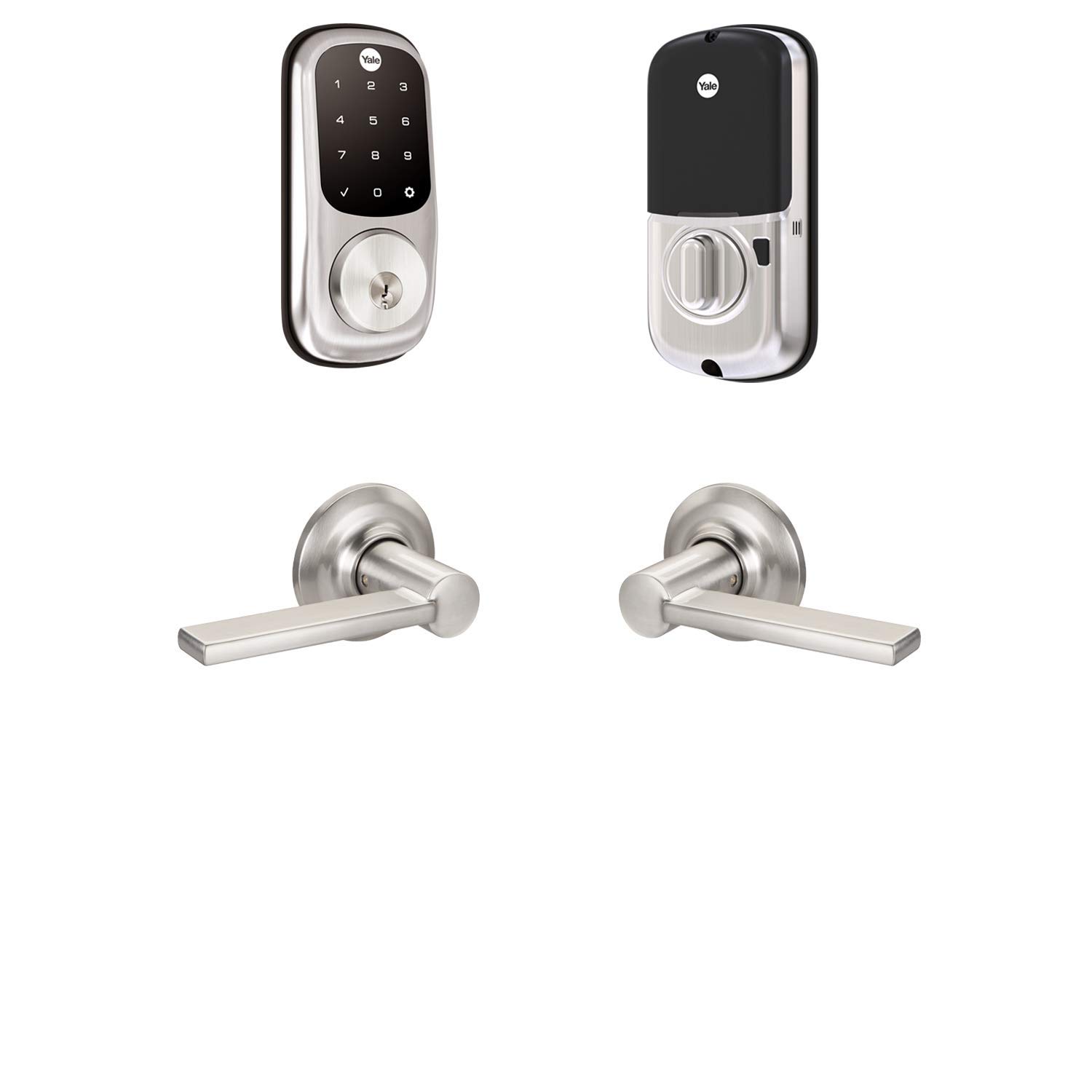 Yale Assure Lock - Smart Touchscreen Deadbolt Door Lock with Keypad, Satin Nickel Finish, Works with Alexa & Google Assistant - Perfect for Home Security & Smart Home Automation