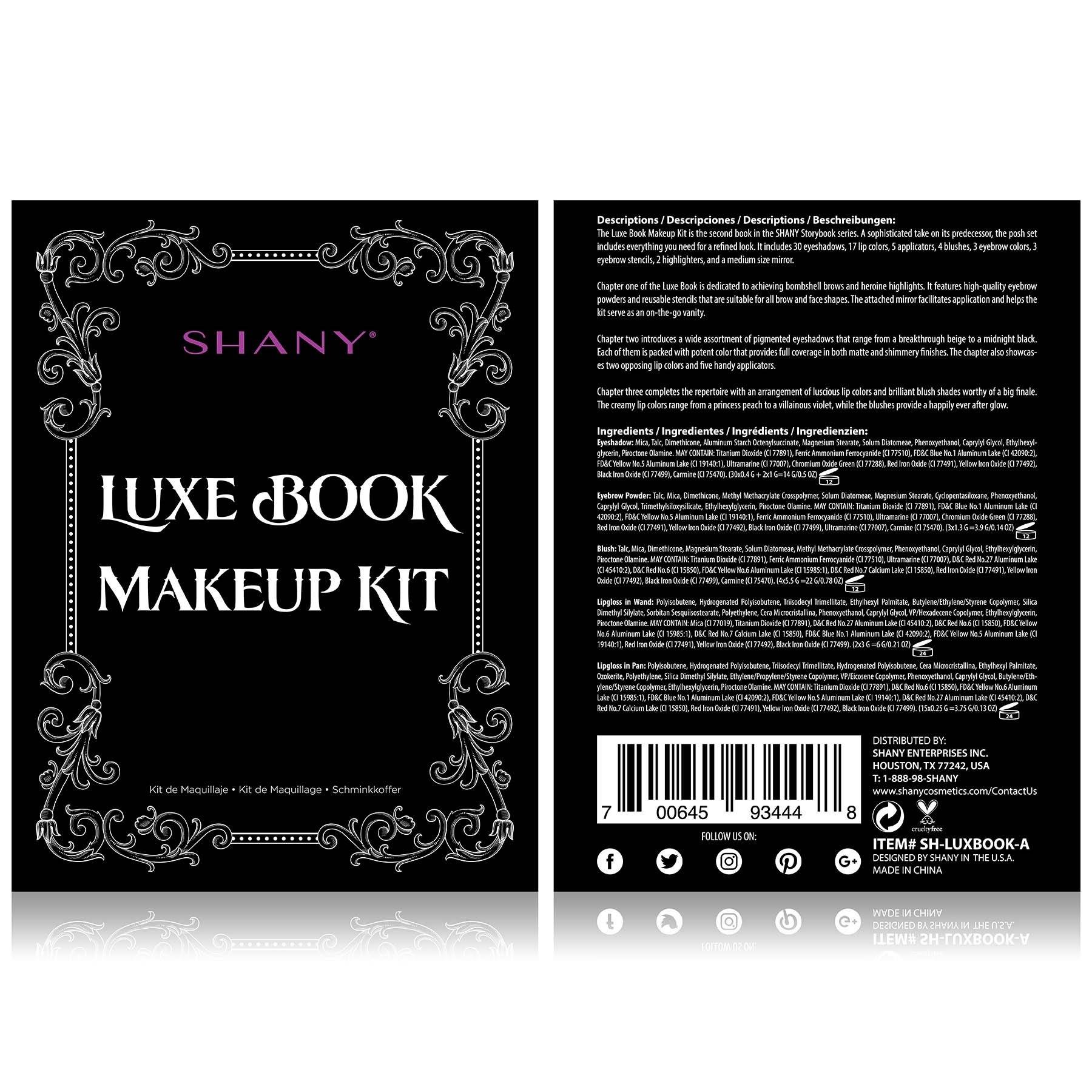 Premium All-in-One Travel Makeup Palette - Luxe Book Makeup Set with Mirror | Perfect for On-the-Go Beauty & Compact Cosmetics Organization | Ideal for Travel, Gym Bag, Office Touch-Ups & Gift Giving