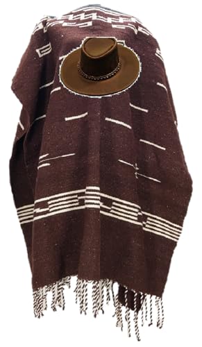 Ugly Brown Poncho Brown Hat
