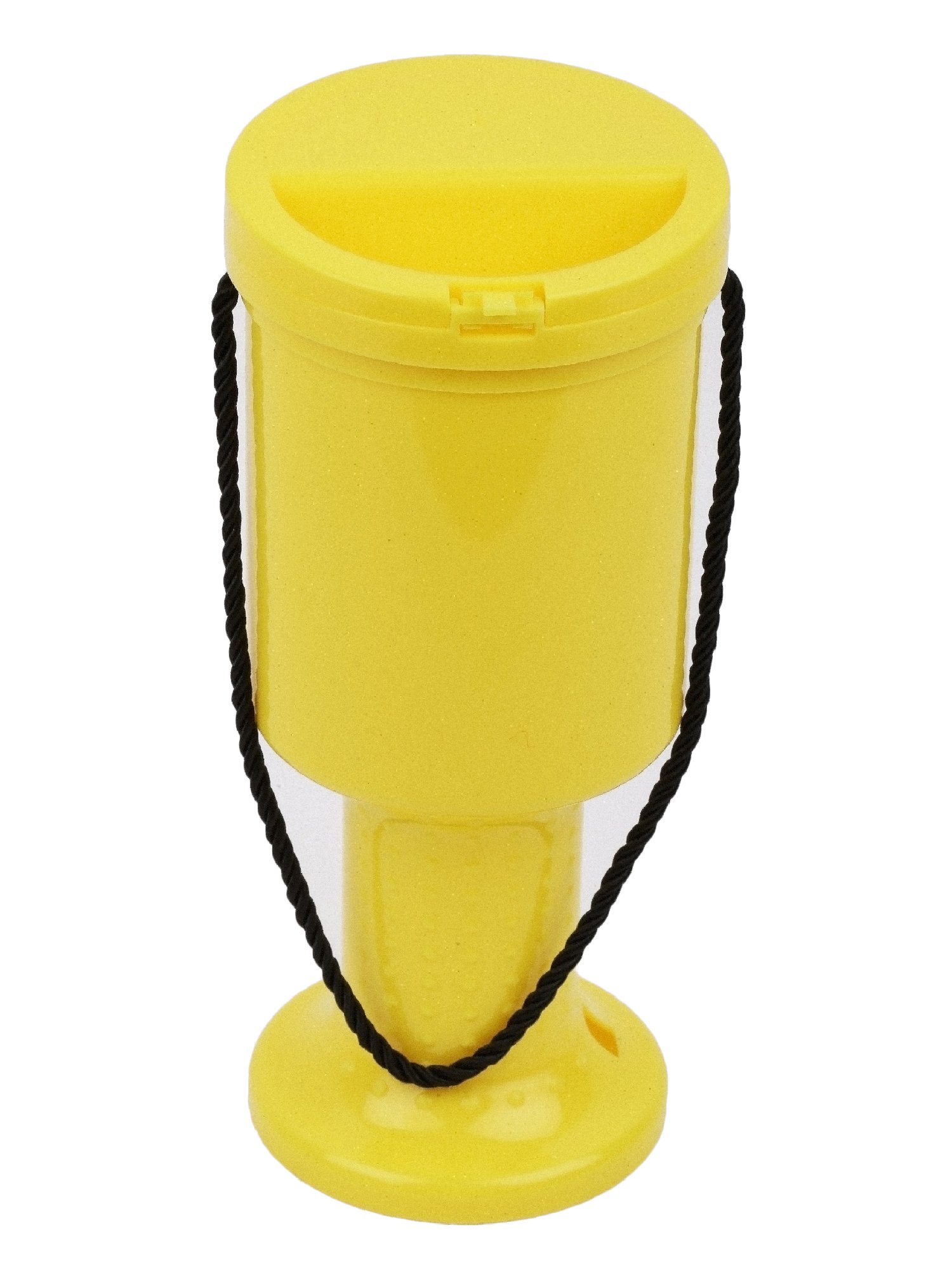 MCB Hand Held Collection & Donation Box - Charity Donation Box - Tip Jar Container (6 Pack, Yellow) - Perfect for Churches, Restaurants, Events & Fundraising