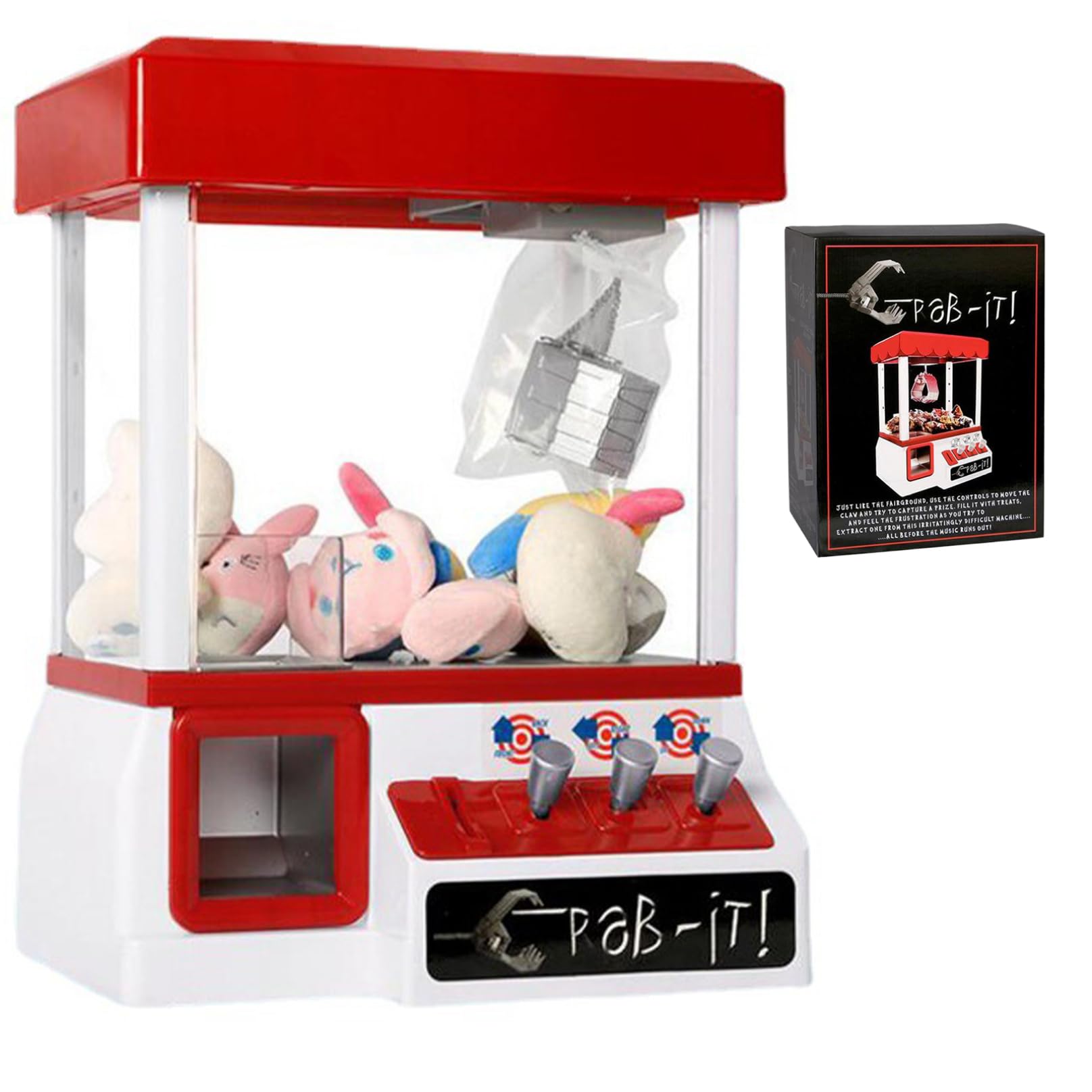 Kalastussaari Claw Machine for Kids - Mini Arcade Claw Game Toy - Fun Prize Grabber for Birthday Parties & Family Game Nights