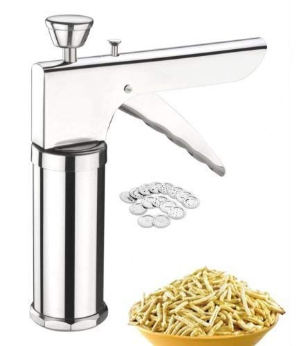 Stainless Steel Noodles Press - Murukku Maker for Snacks & Sevaiya - Kitchen Tool