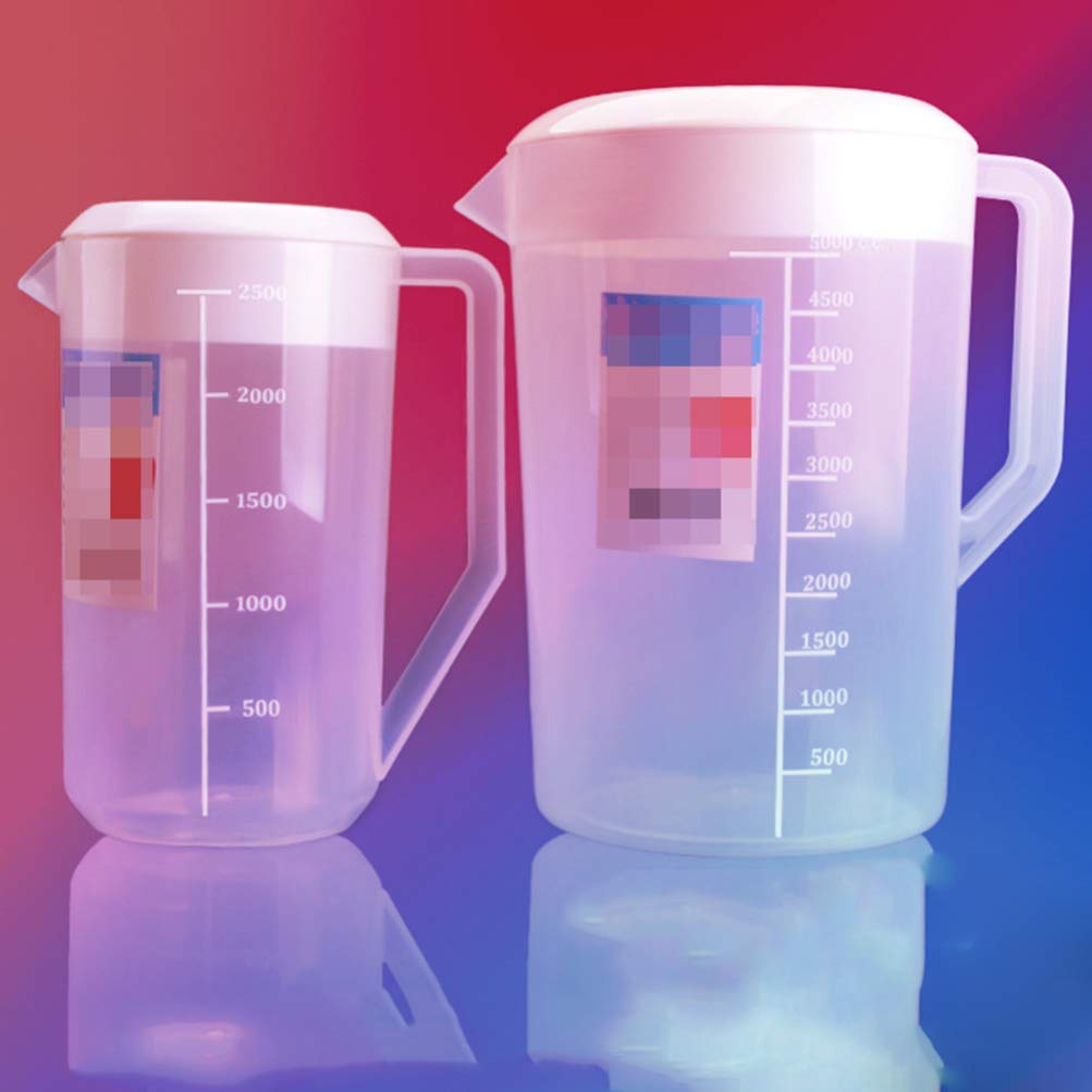 Cabilock 2L Glass Water Pitcher with Measurement Scale - BPA-Free Beverage Kettle for Iced Tea, Cold Brew Coffee, Juice & Cocktails - Perfect for Home, Office & Outdoor Entertaining